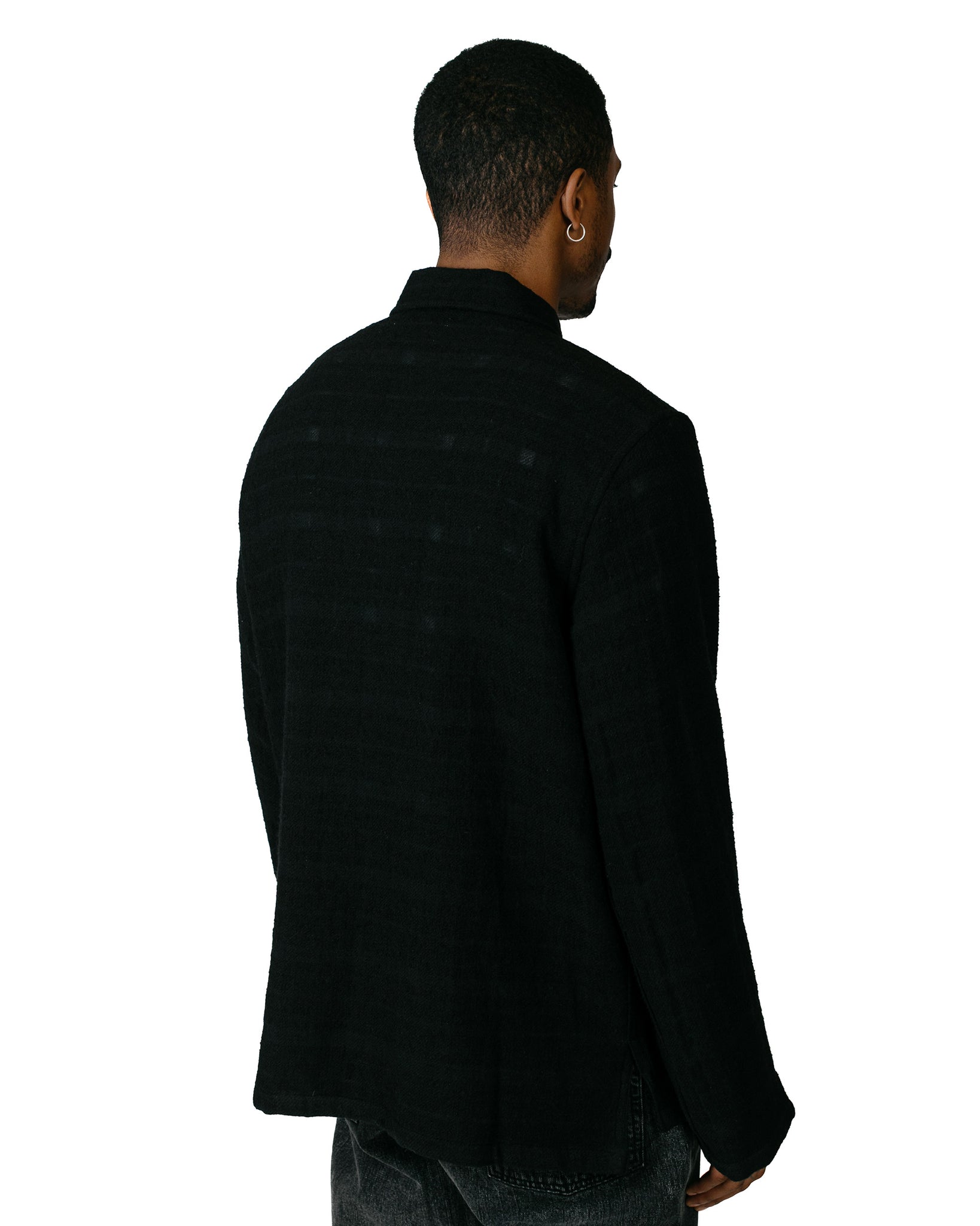 Our Legacy Haven Jacket Black Pankow Check Model Back