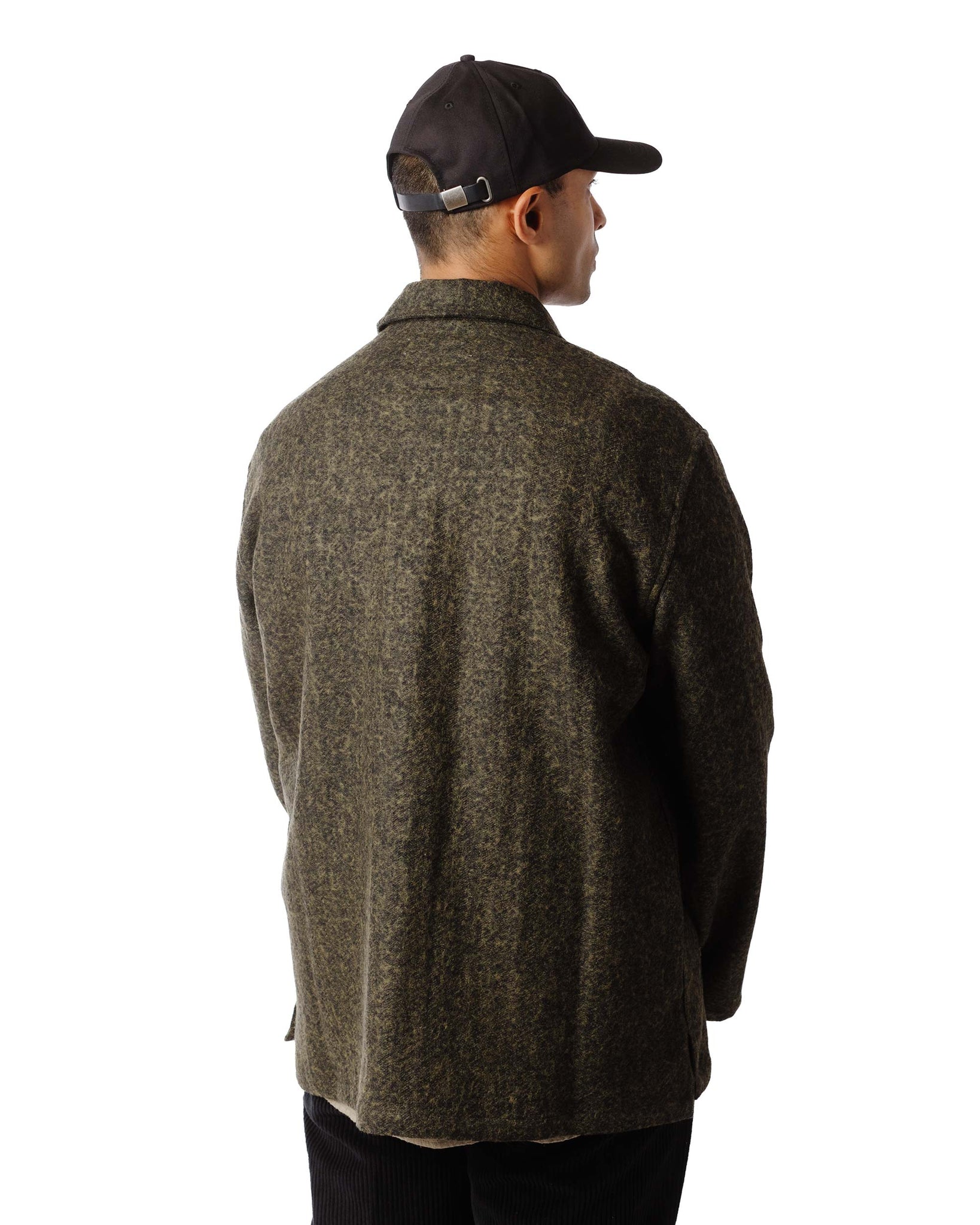 Our Legacy Haven Jacket Black/Moss Fuzz Wool Back