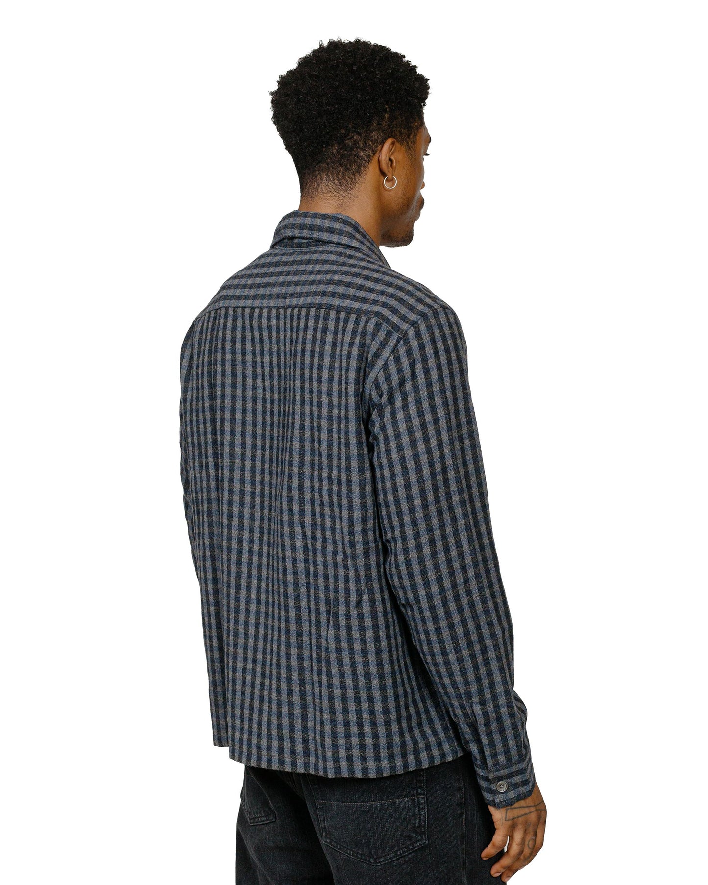 Our Legacy Heusen Shirt Principal Check Rural Wool model back