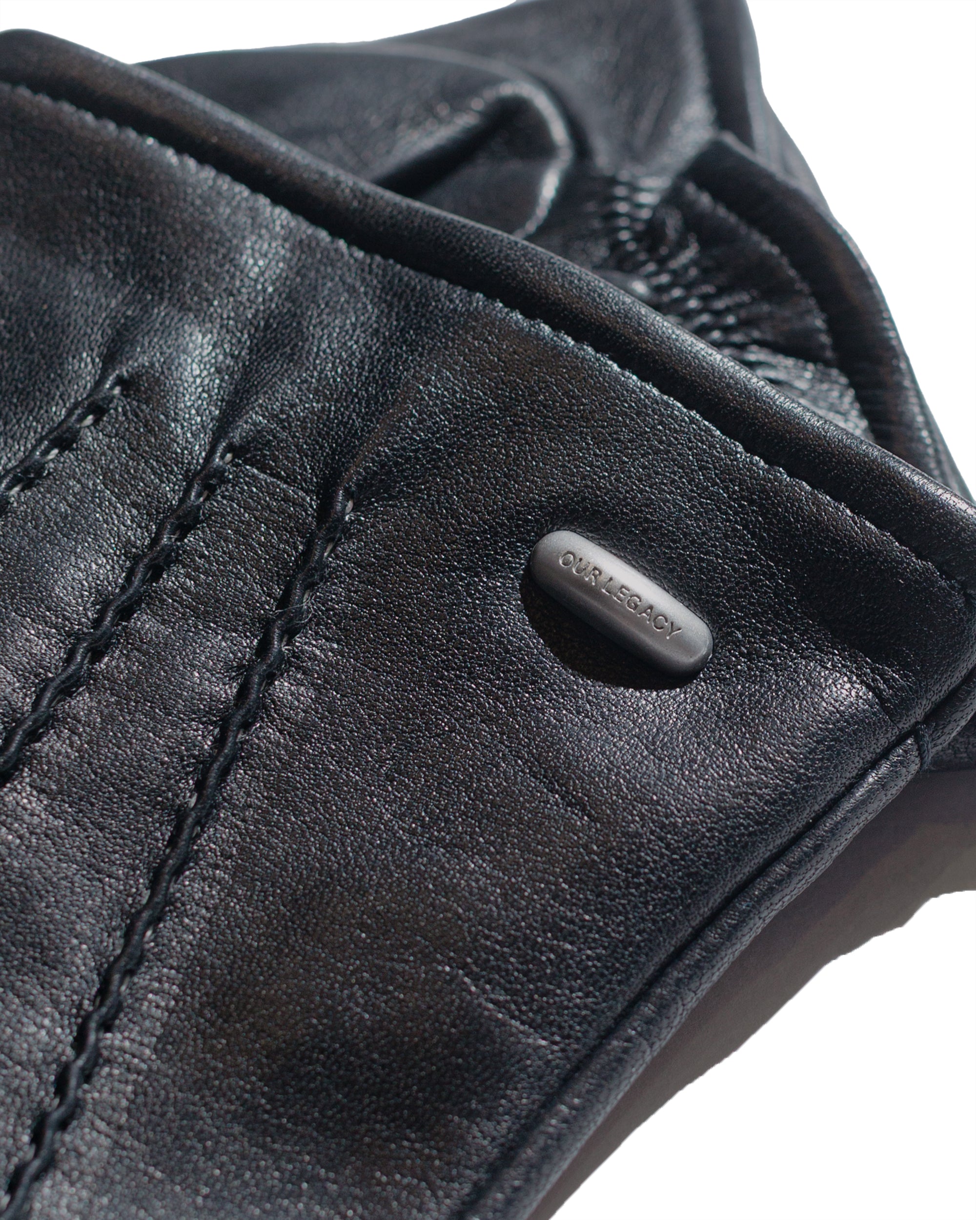 Our Legacy His Gloves Black Leather