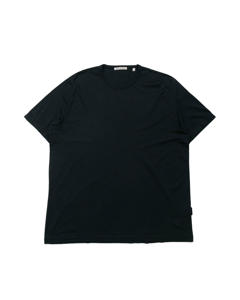 Our Legacy New Box T-Shirt Black Clean Jersey
