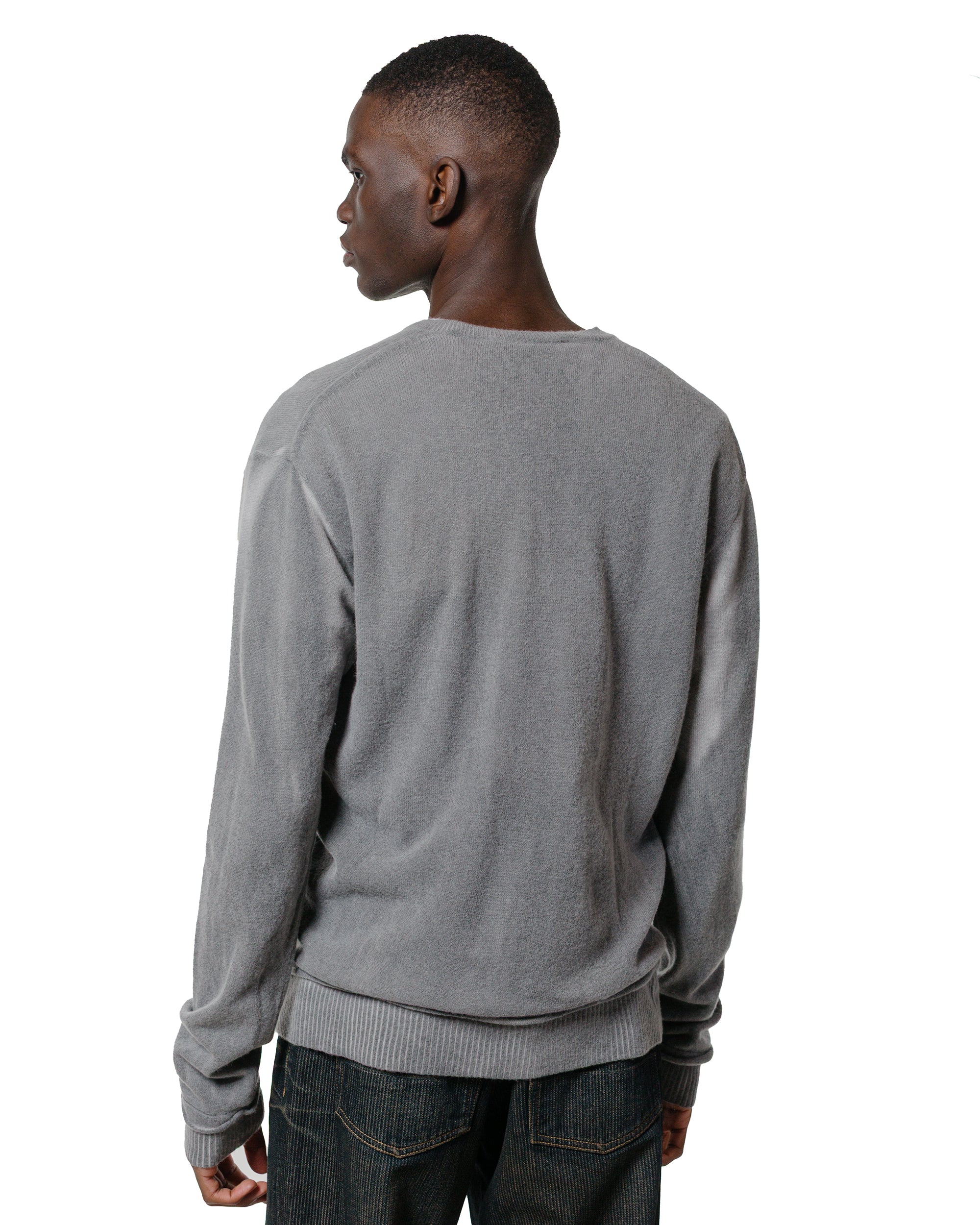 Our Legacy Parallel V-Neck Grey Spray Dye Cherub Wool