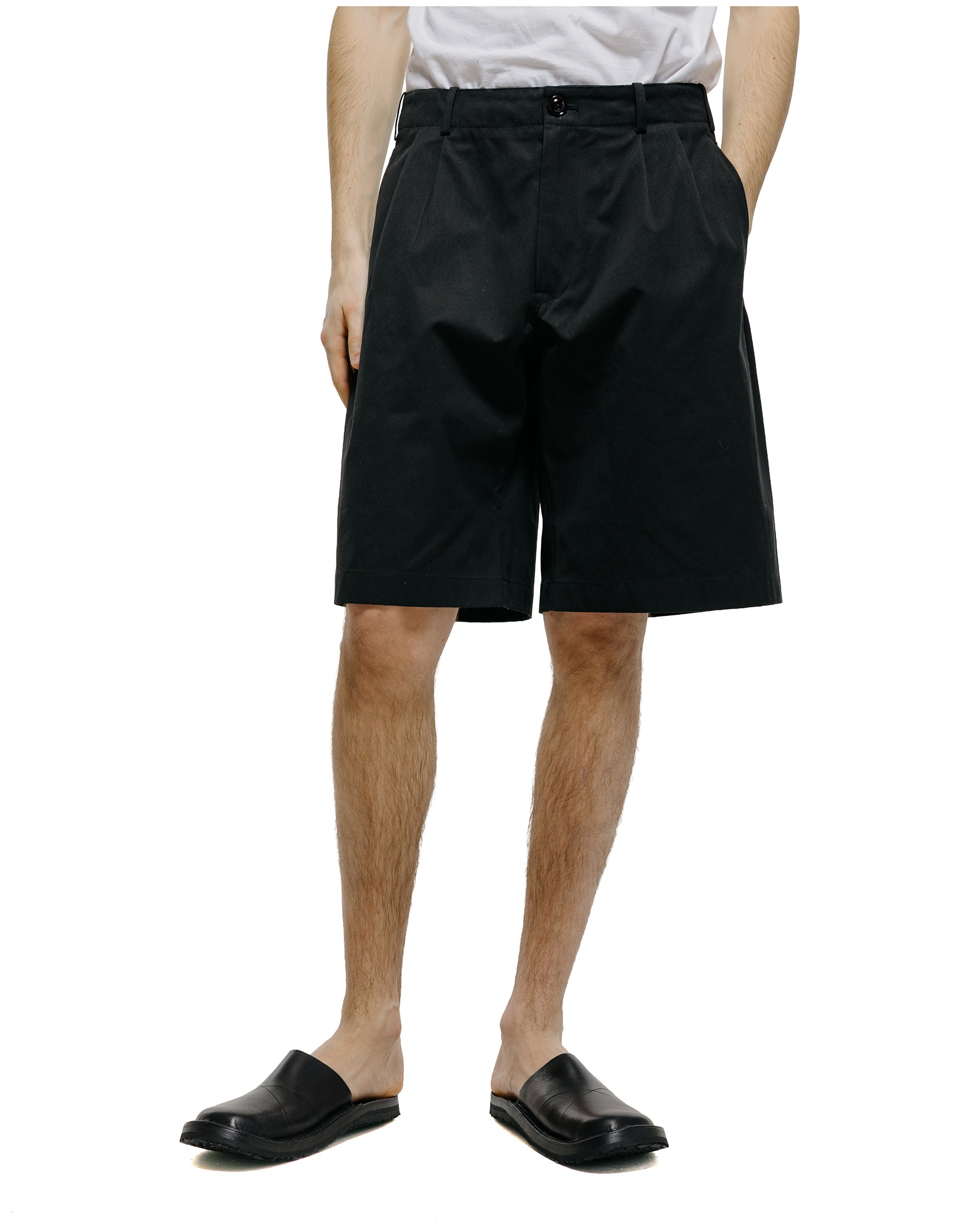 Our Legacy Ponte Shorts Studio Black Micro Canvas