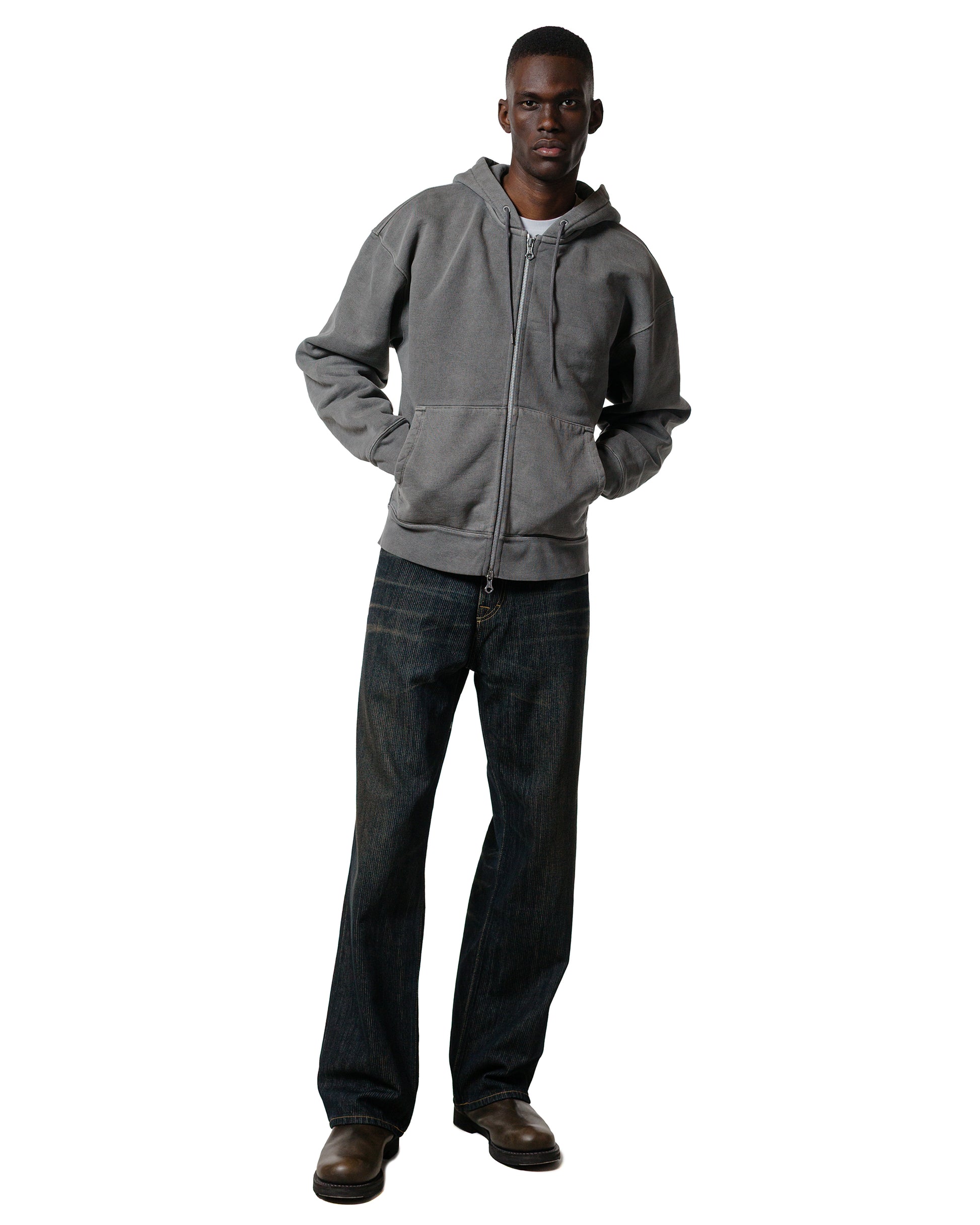 Our Legacy Rascal Hood Worn Black Hefty Fleece