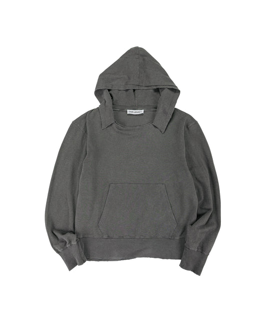 Our Legacy Relic Hoodie Washed Black Rogue Loopback