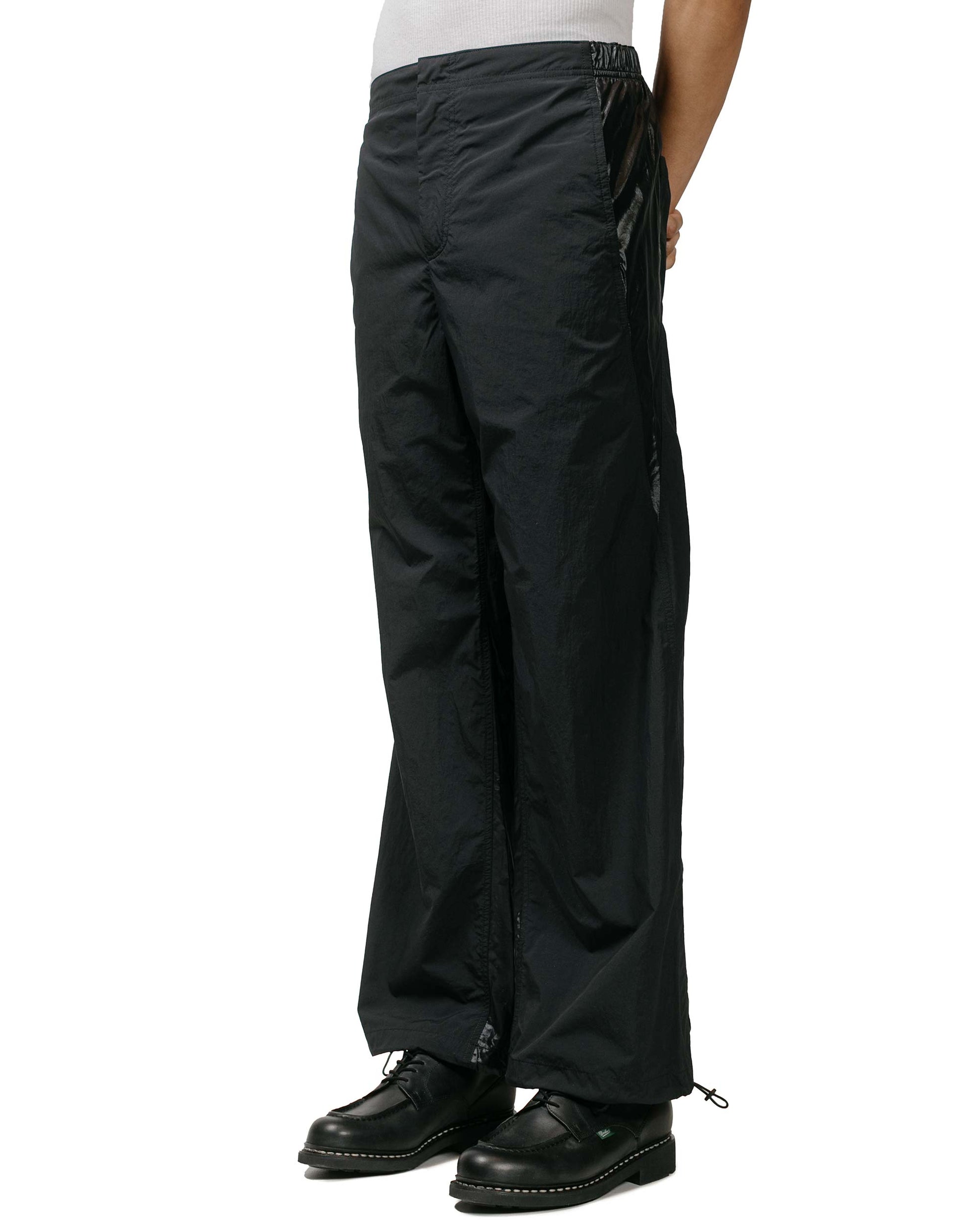 Our Legacy Roam Trouser Deep Black Ruff Nylon model front