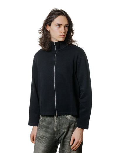 Our Legacy Shrunken Full Zip Black Athletic Rib