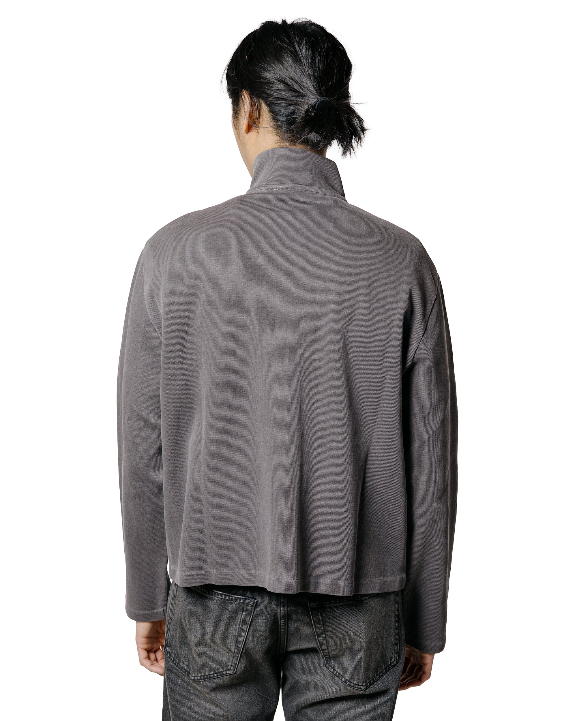 Our Legacy Shrunken Full Zip Worn Graphite Athletic Rib