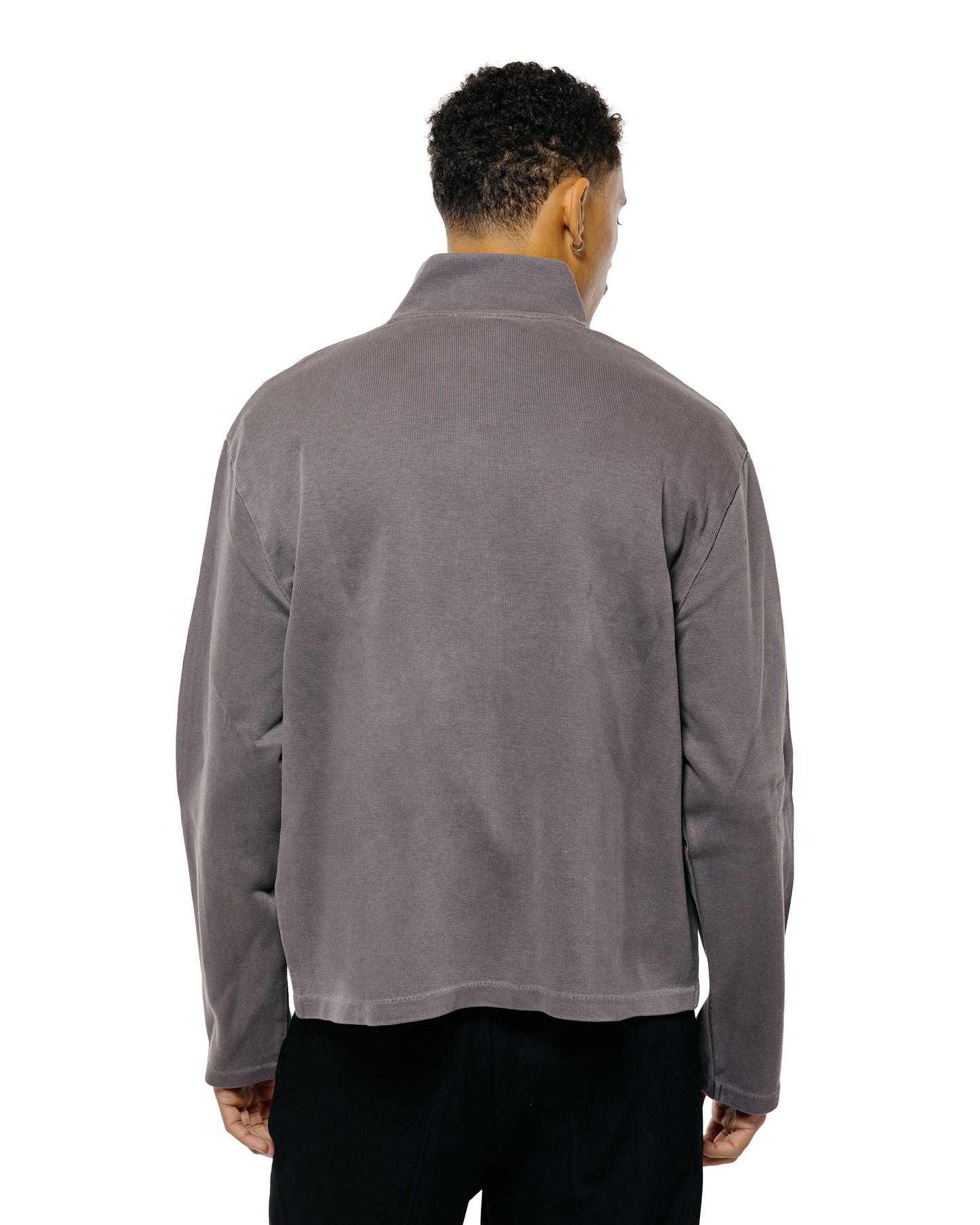 Our Legacy Shrunken Full Zip Worn Graphite Athletic Rib
