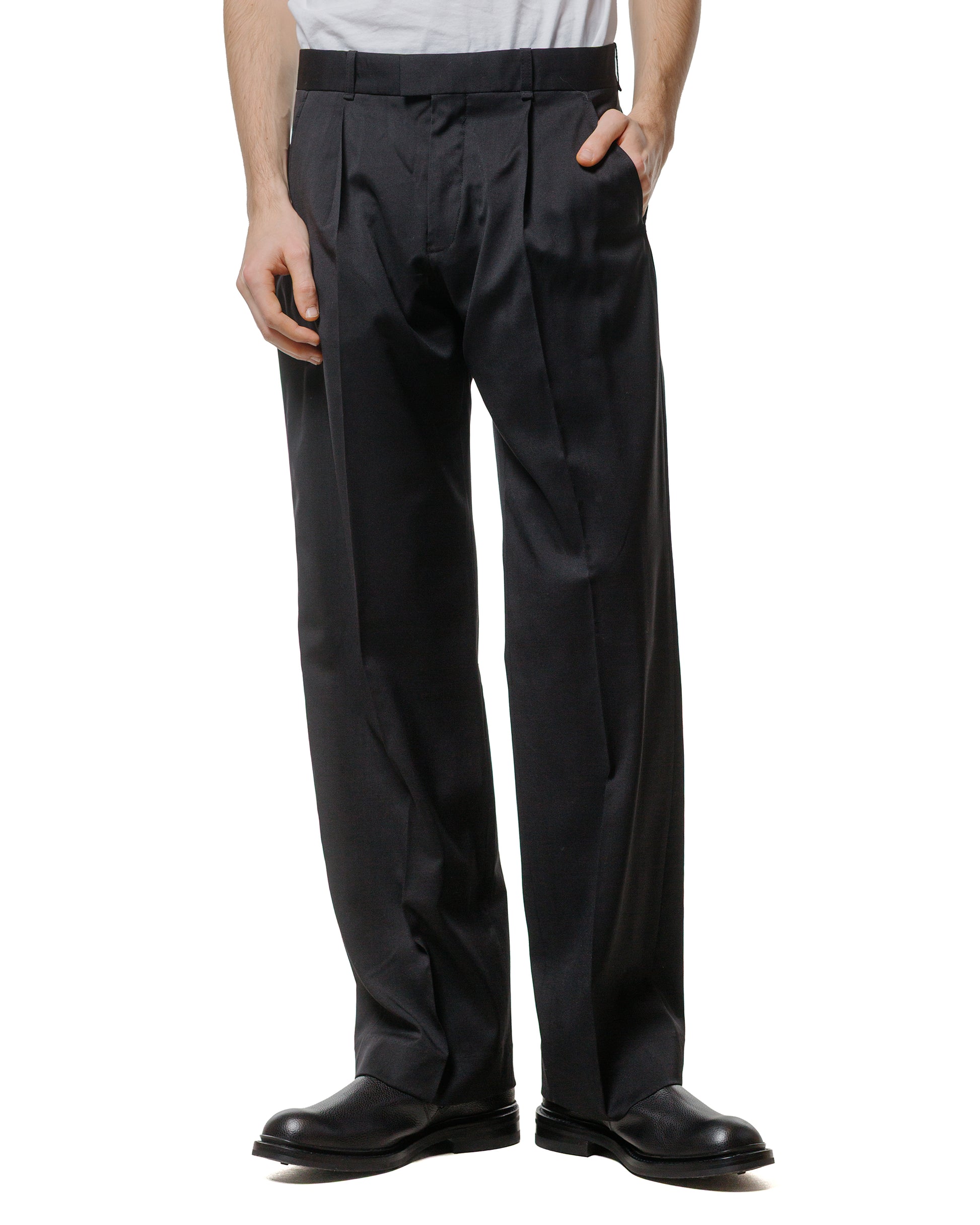 Our Legacy Slack Trouser Black Worsted Wool