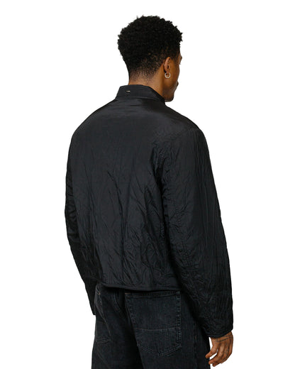 Our Legacy Slight Jacket Shining Black Crinkle Solaro modle back