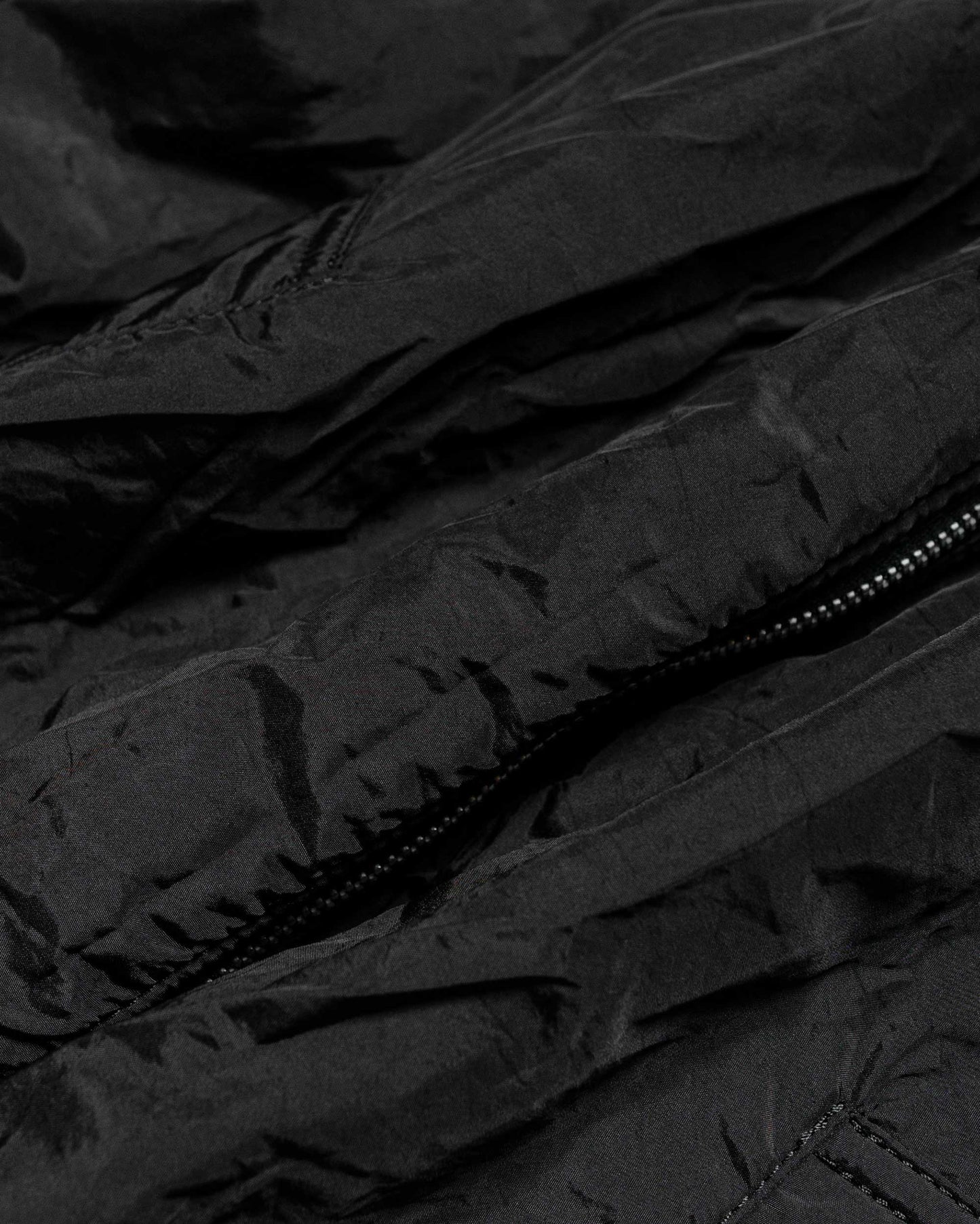 Our Legacy Slight Jacket Shining Black Crinkle Solaro fabric