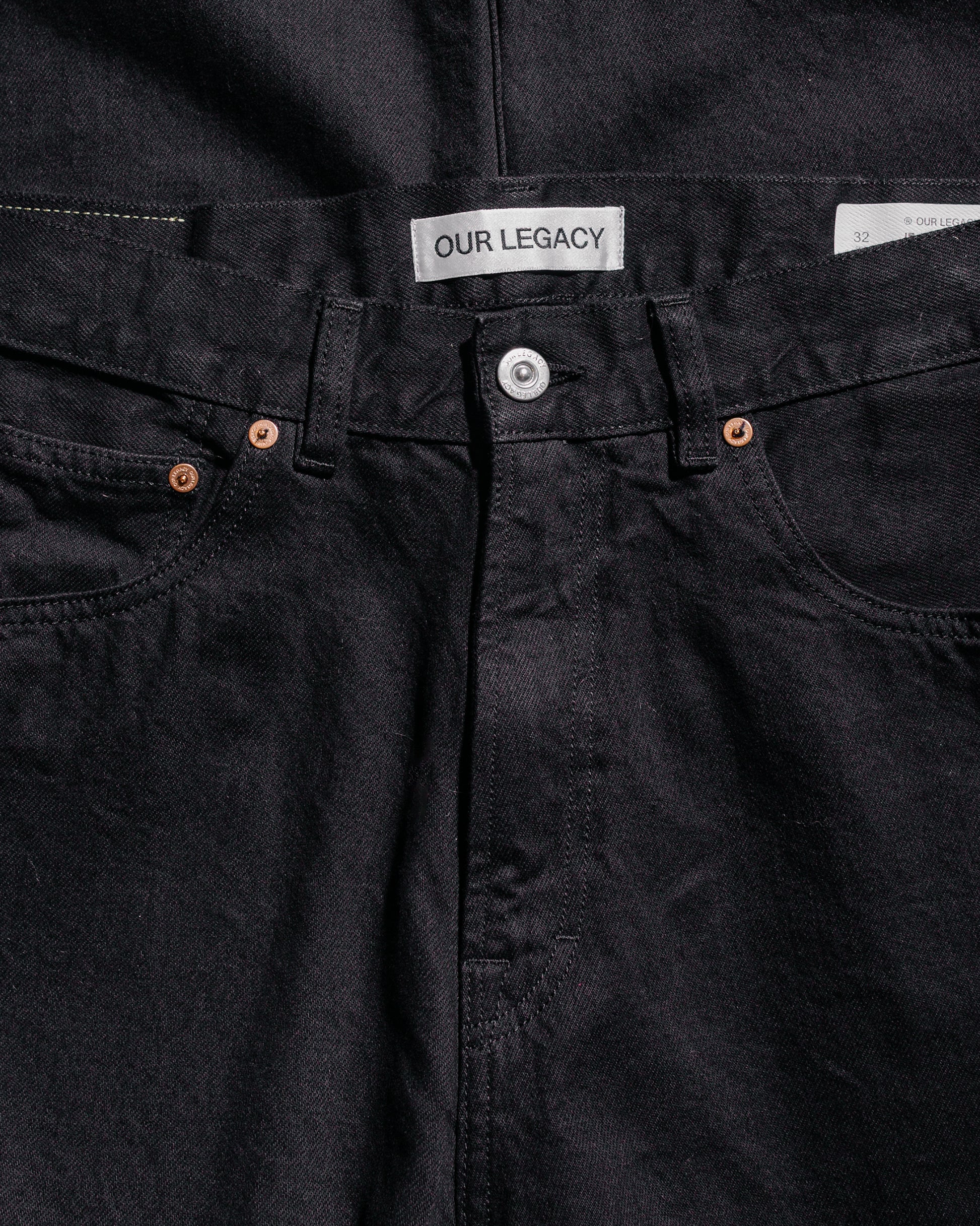 Our Legacy Third Cut Black Selvedge