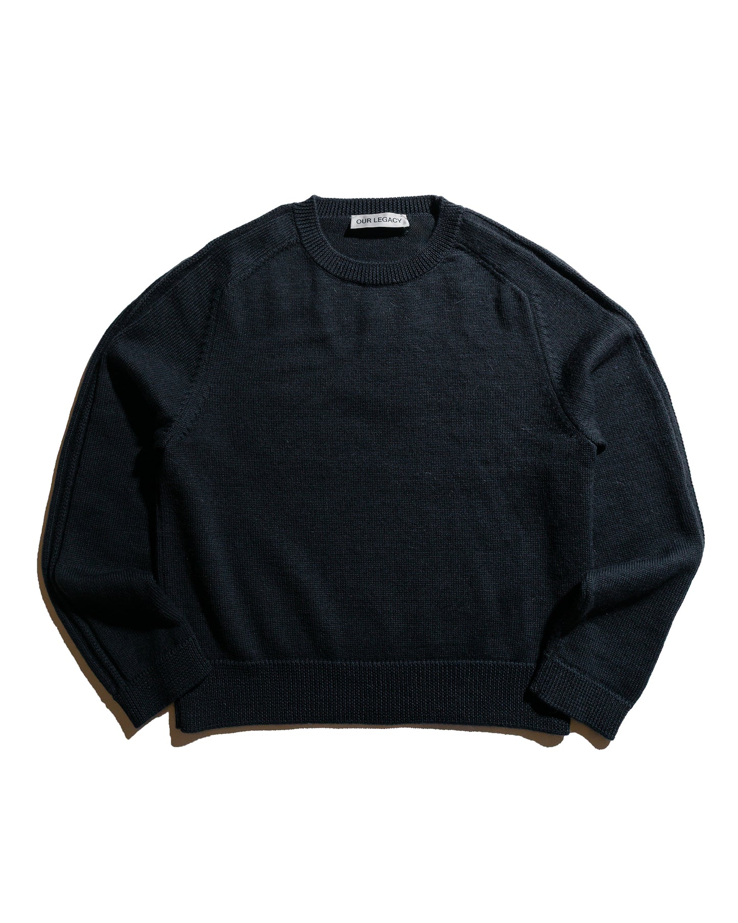 Our Legacy True Roundneck Off Black Rustic Merino