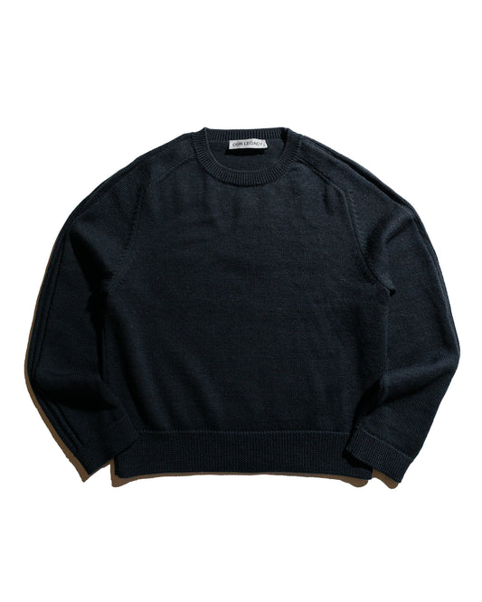 Our Legacy True Roundneck Off Black Rustic Merino