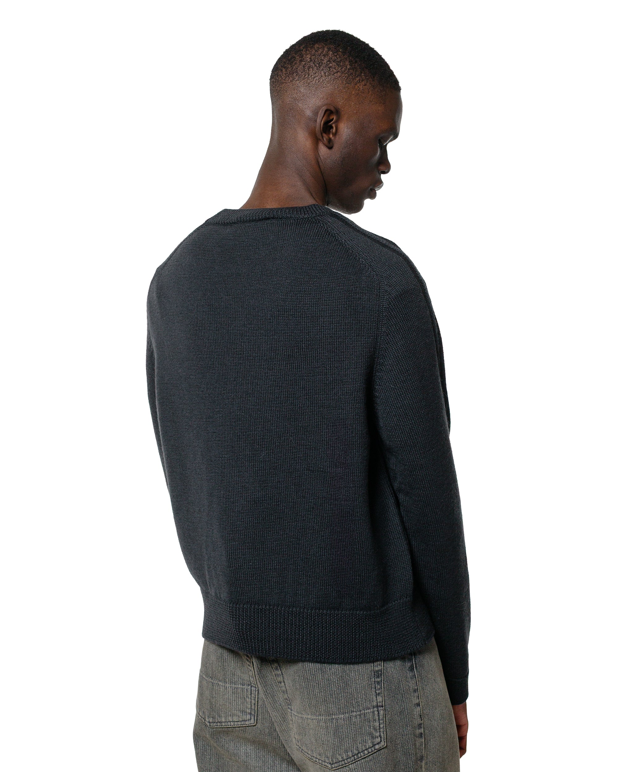 Our Legacy True Roundneck Off Black Rustic Merino