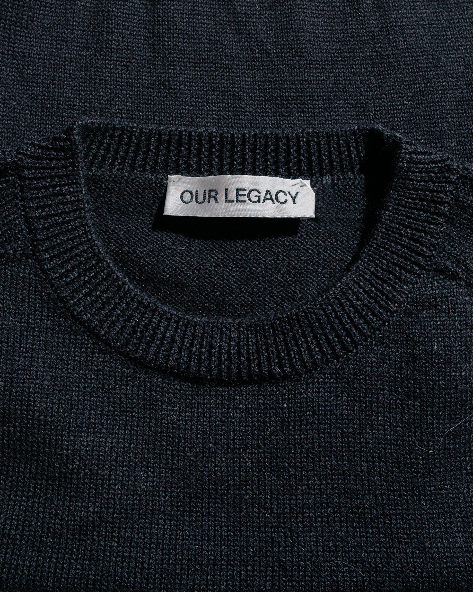 Our Legacy True Roundneck Off Black Rustic Merino