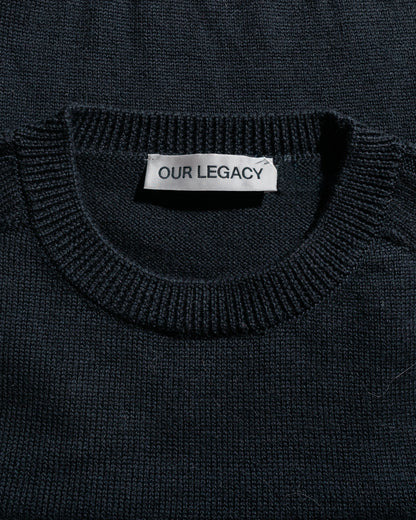 Our Legacy True Roundneck Off Black Rustic Merino