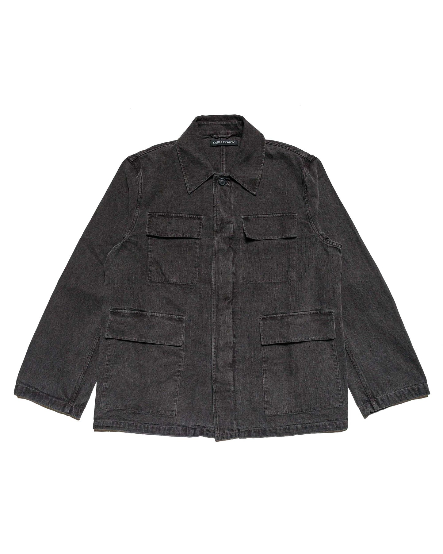 Our Legacy Uniform Jacket Ash Black Reborn Canvas