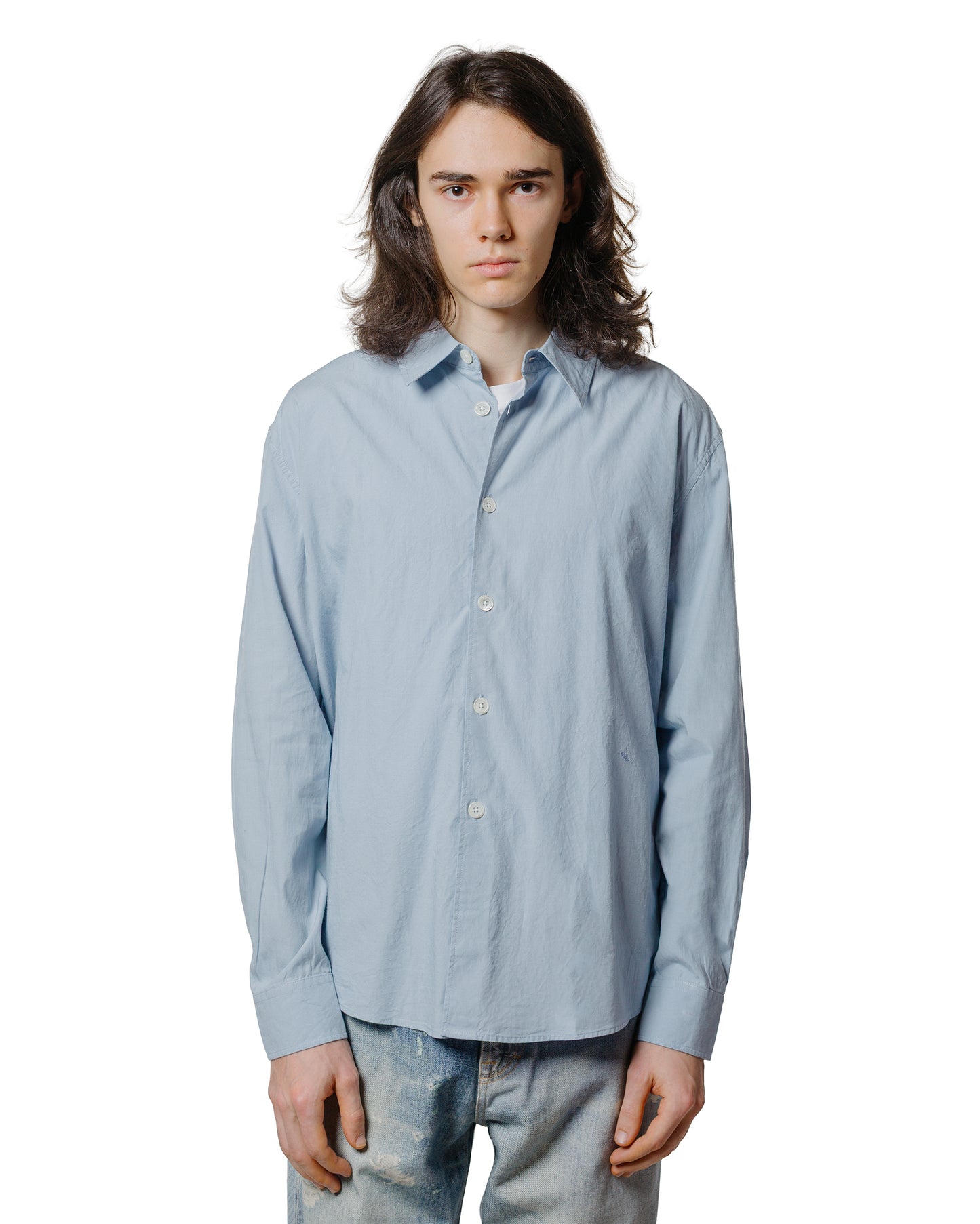 Our Legacy Beyond Shirt Powder Blue Liquid Poplin