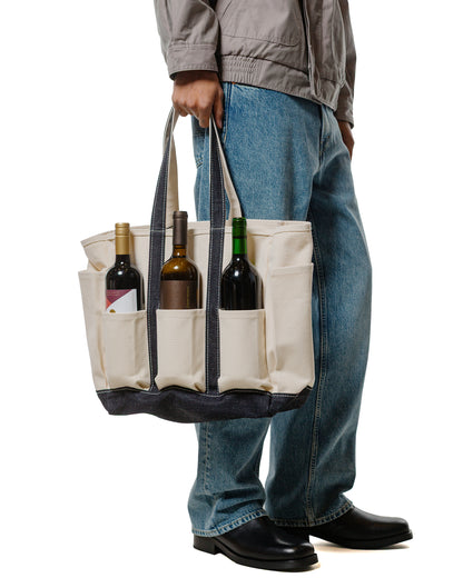 Outil Tote Bag Sac Robion Ecru/Indigo