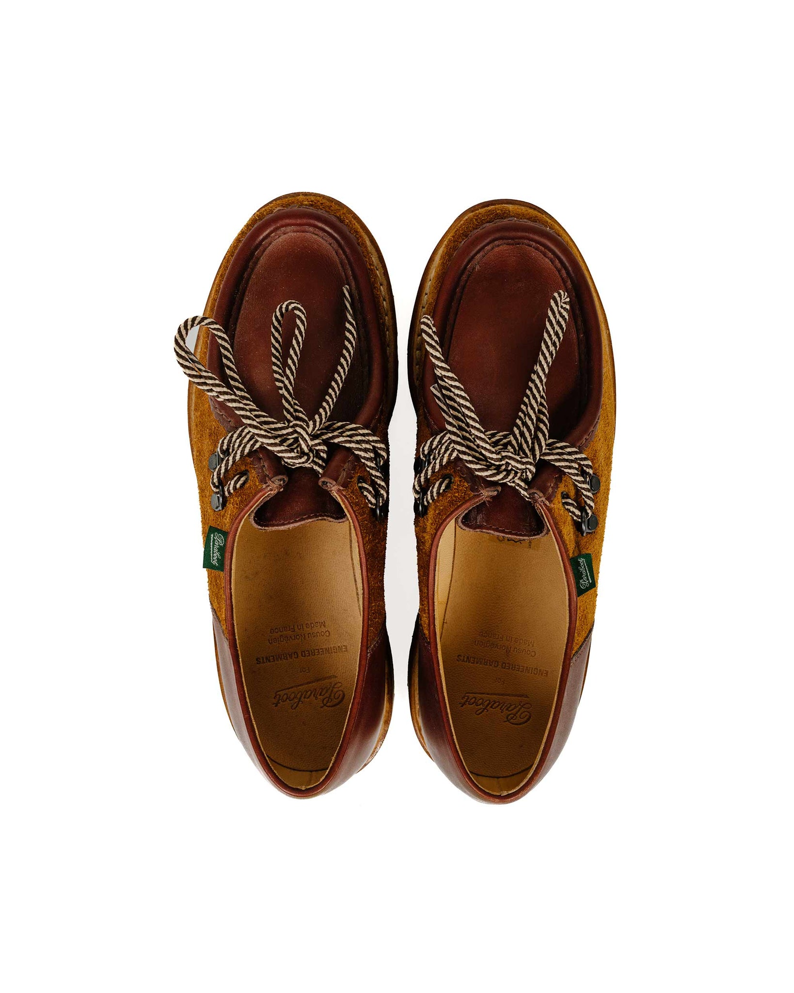 Paraboot x Engineered Garments Michael Lisse Marron/Velours Whisky Top 