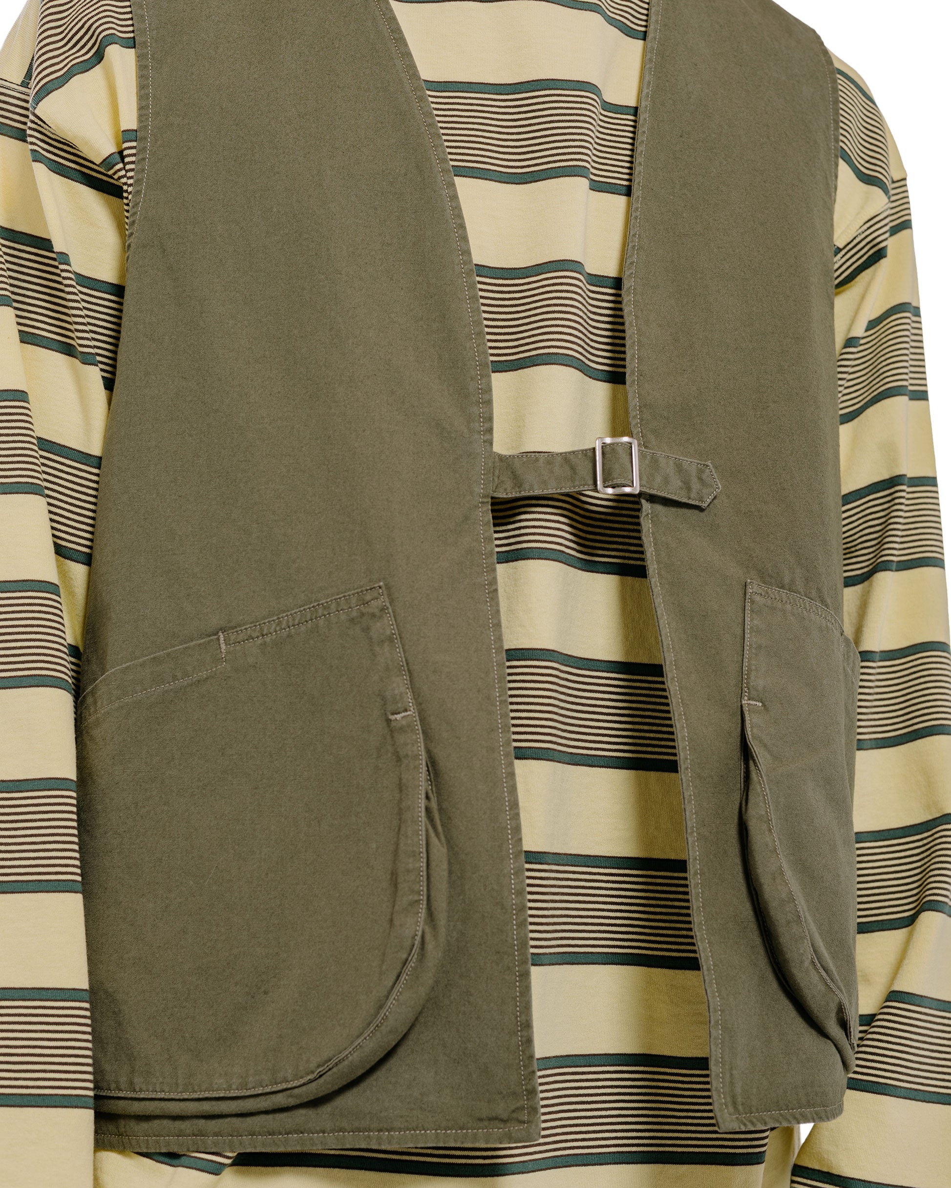 Phigvel Poplin Cloth Hunting Vest Faded Olive