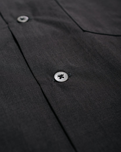 Phigvel Back Gathering SS Shirt Charcoal-7