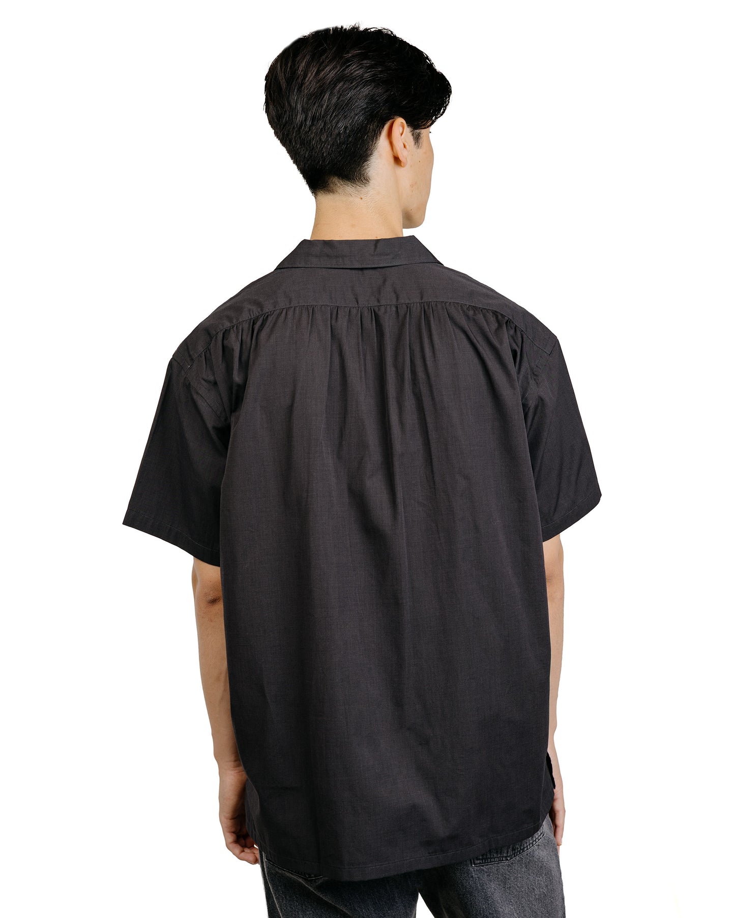 Phigvel Back Gathering SS Shirt Charcoal