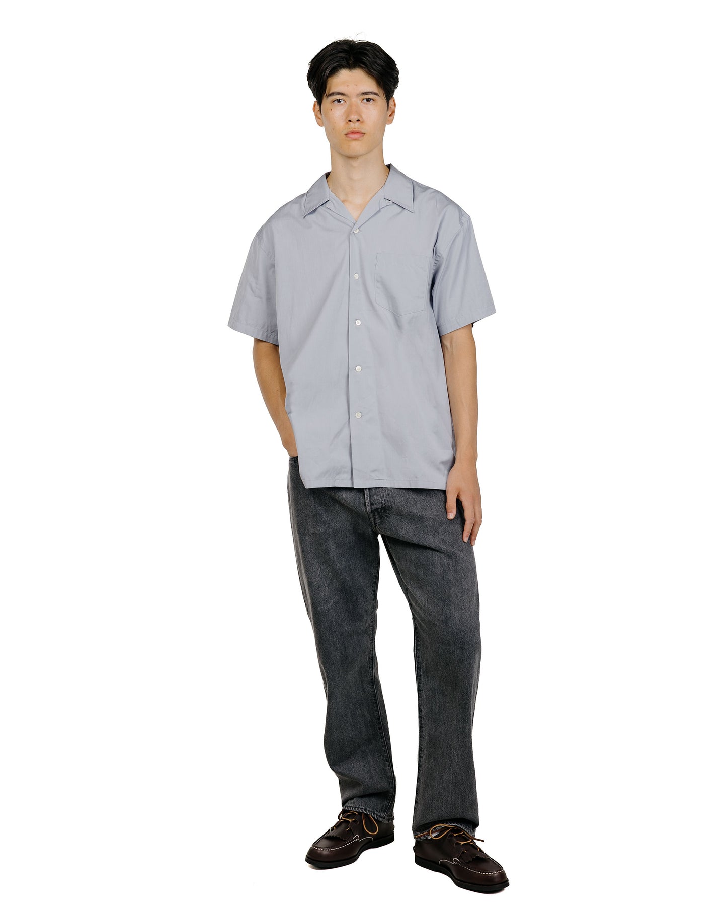 Phigvel Back Gathering SS Shirt Old Sax