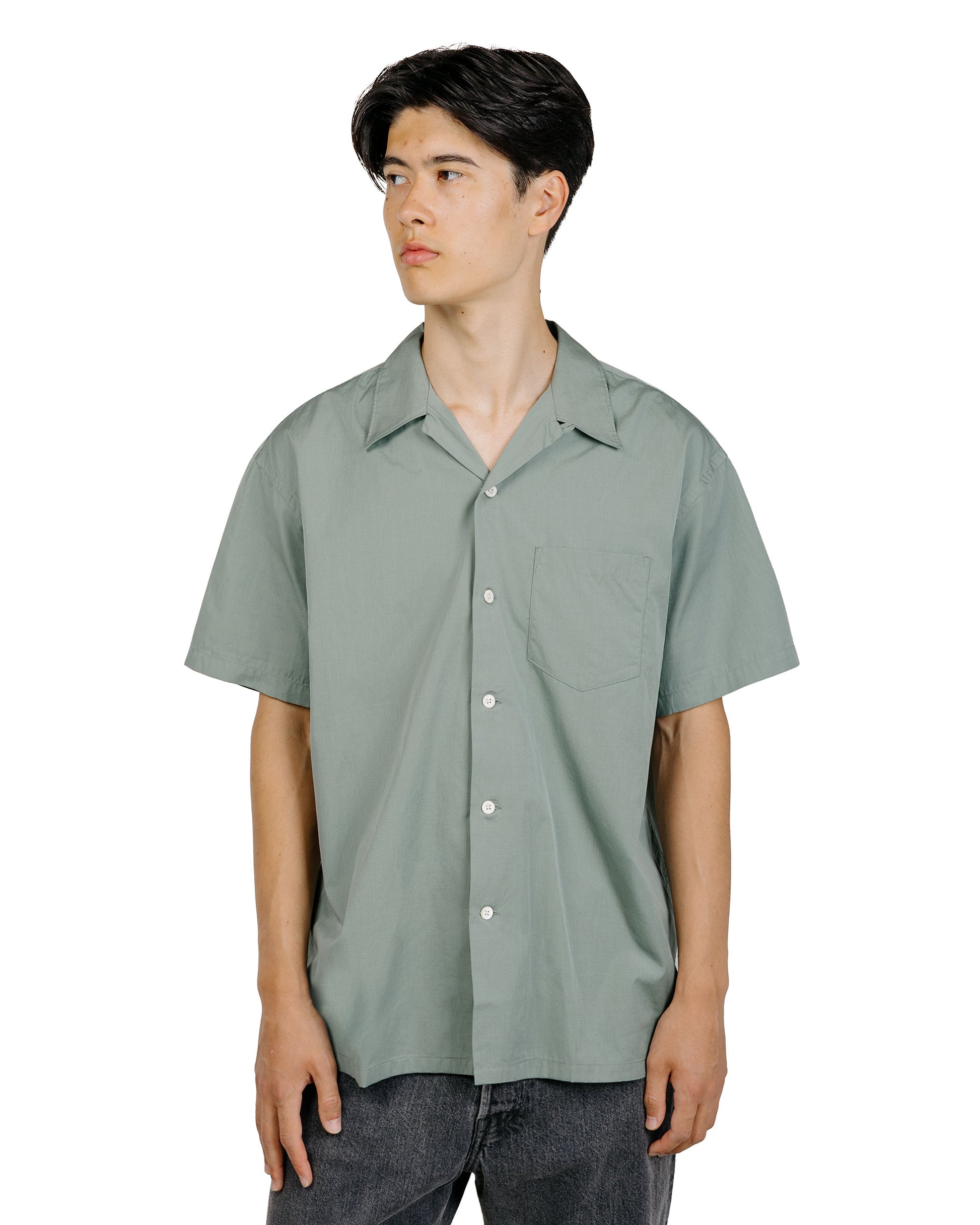 Phigvel Back Gathering SS Shirt Sage Green