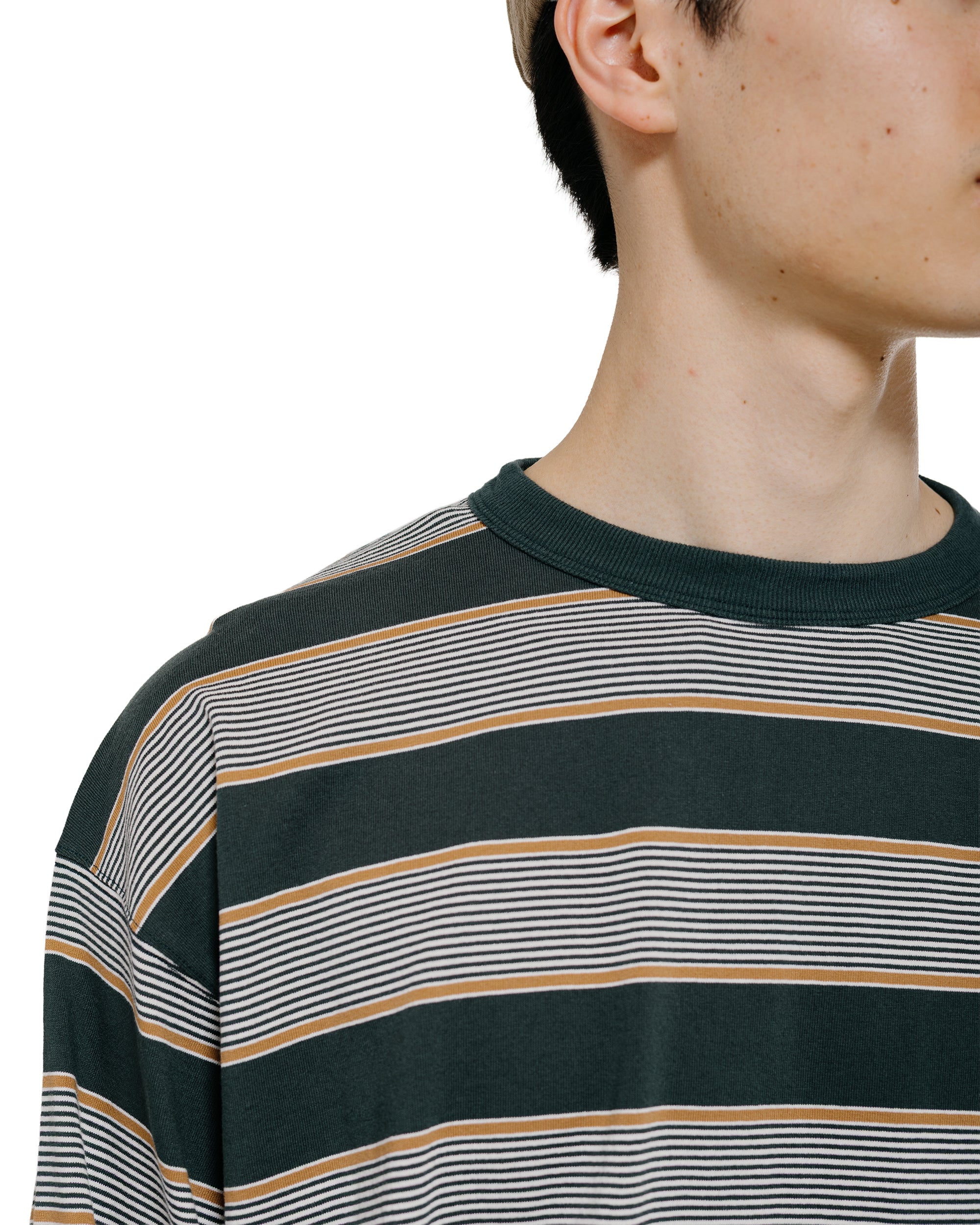 Phigvel Border Long Sleeve Top Forest/S.Brown