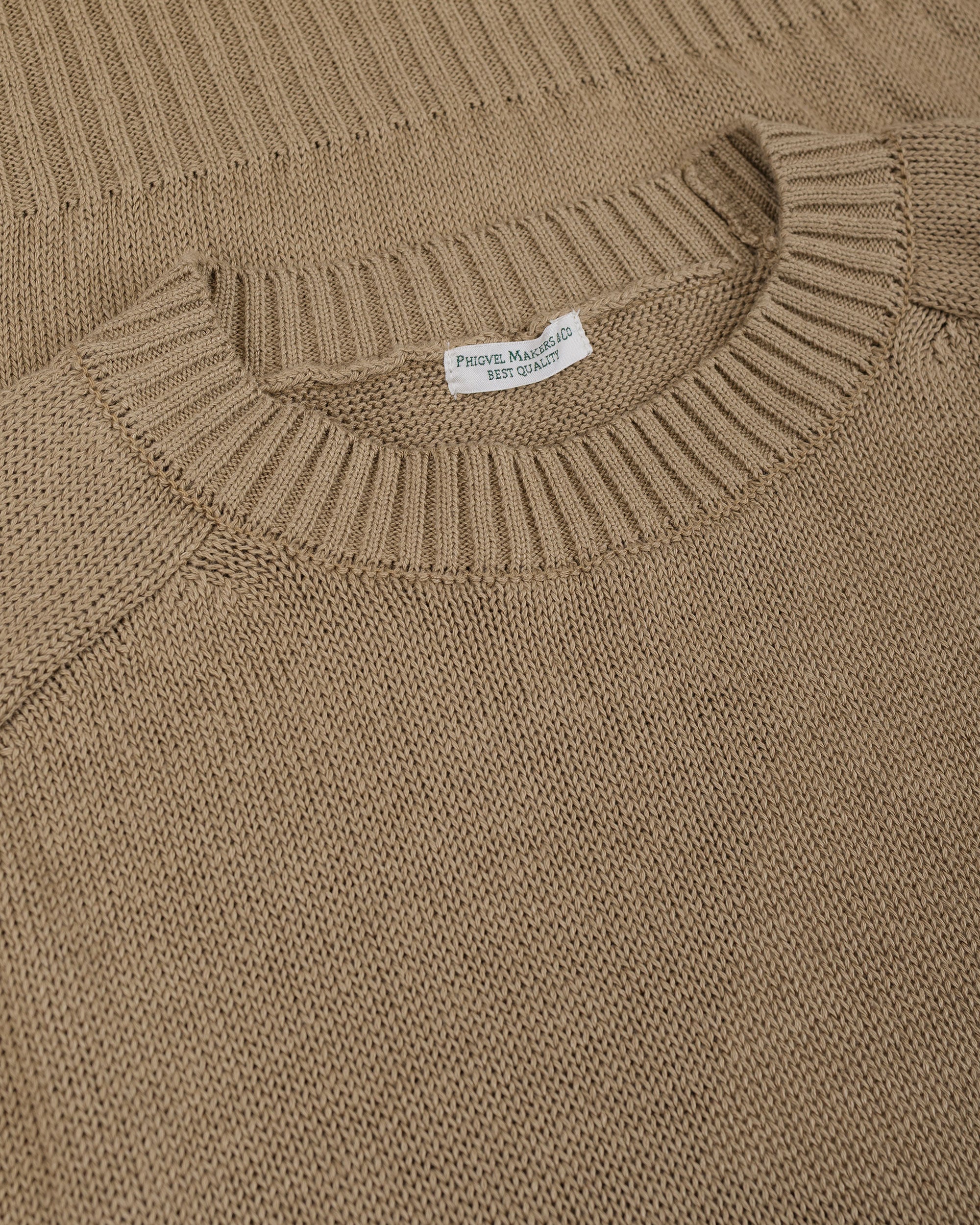 Phigvel C/L Crewneck Knit Sand Beige