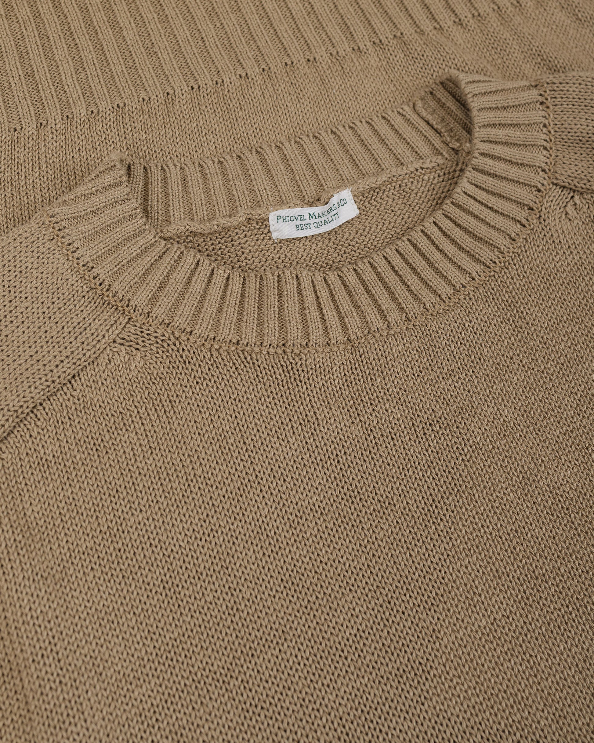 Phigvel C/L Crewneck Knit Sand Beige