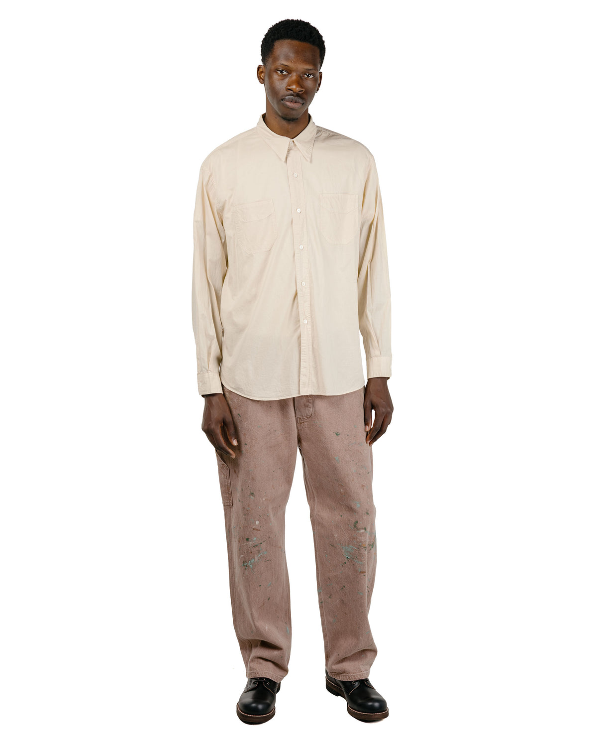 Phigvel C/L LS Work Shirt Pale Yellow