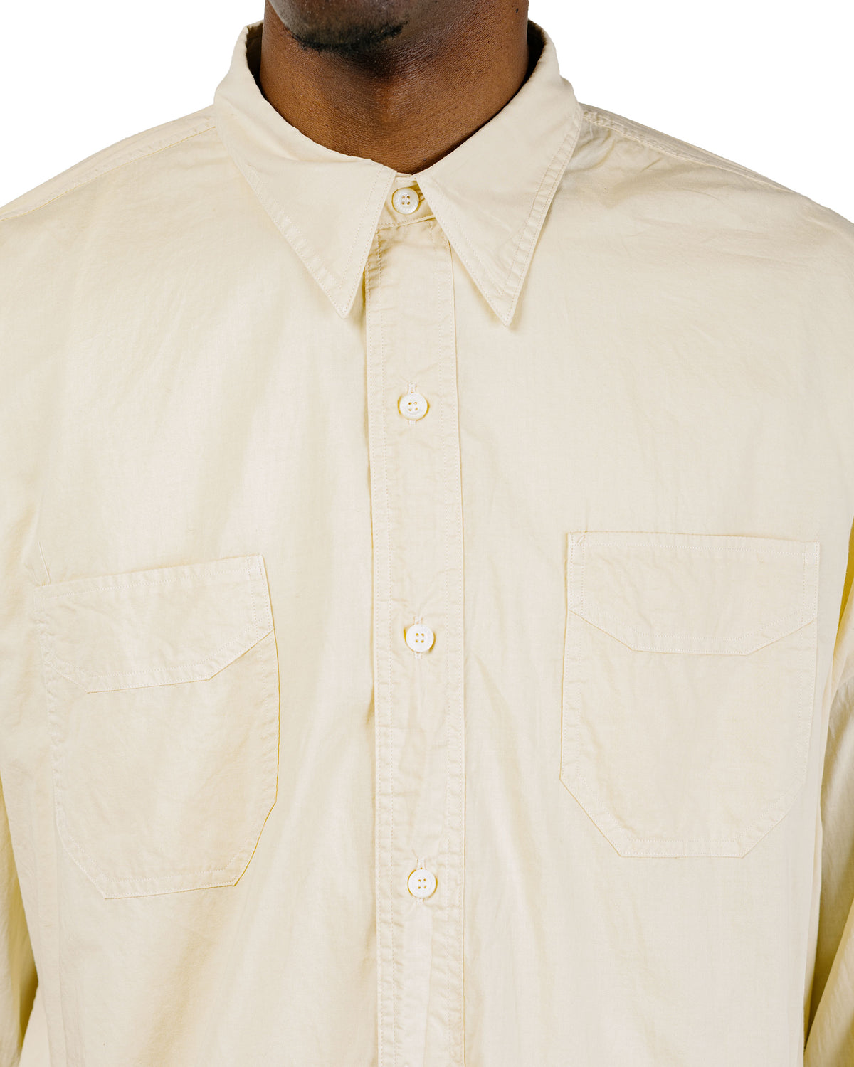 Phigvel C/L LS Work Shirt Pale Yellow