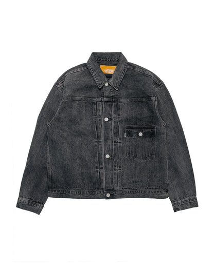 Phigvel Classic Faded Jean Jacket Black Faded