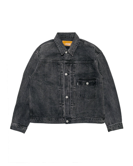 Phigvel Classic Faded Jean Jacket Black Faded
