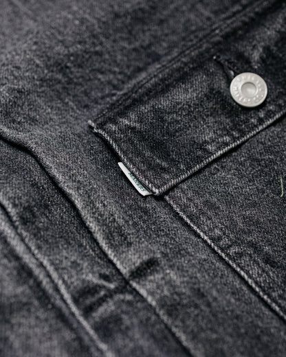 Phigvel Classic Faded Jean Jacket Black Faded
