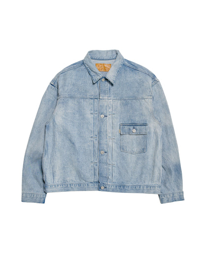 Phigvel Classic Faded Jean Jacket Indigo Faded
