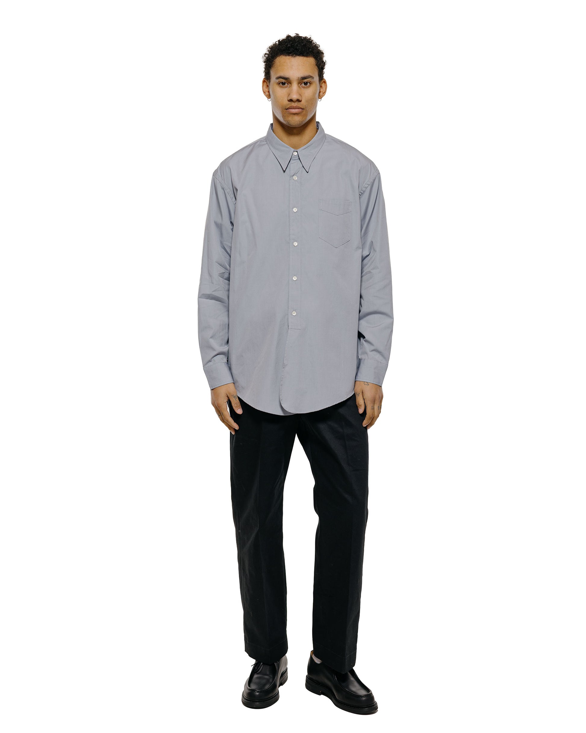 Phigvel Classic Long Dress Shirt Old Sax