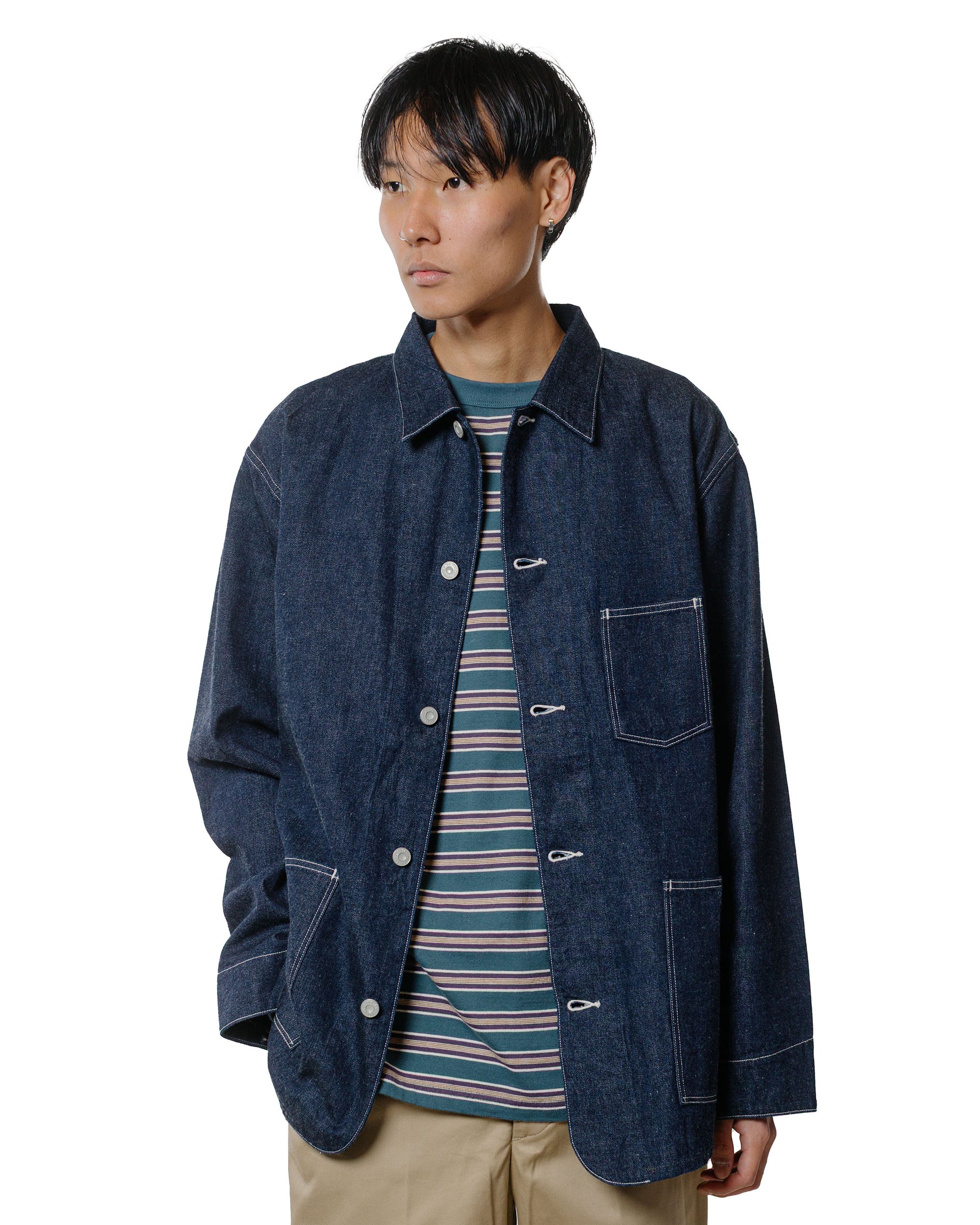Phigvel Denim Chore Jacket Indigo