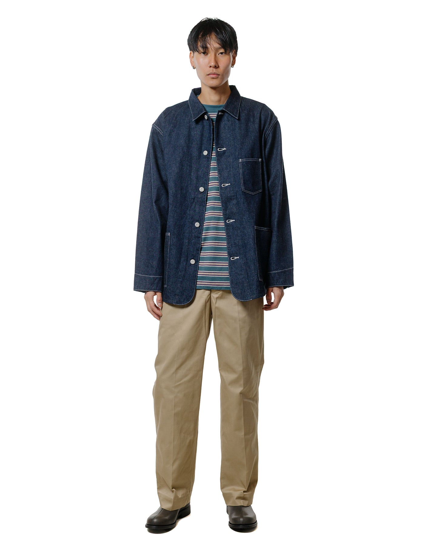 Phigvel Denim Chore Jacket Indigo