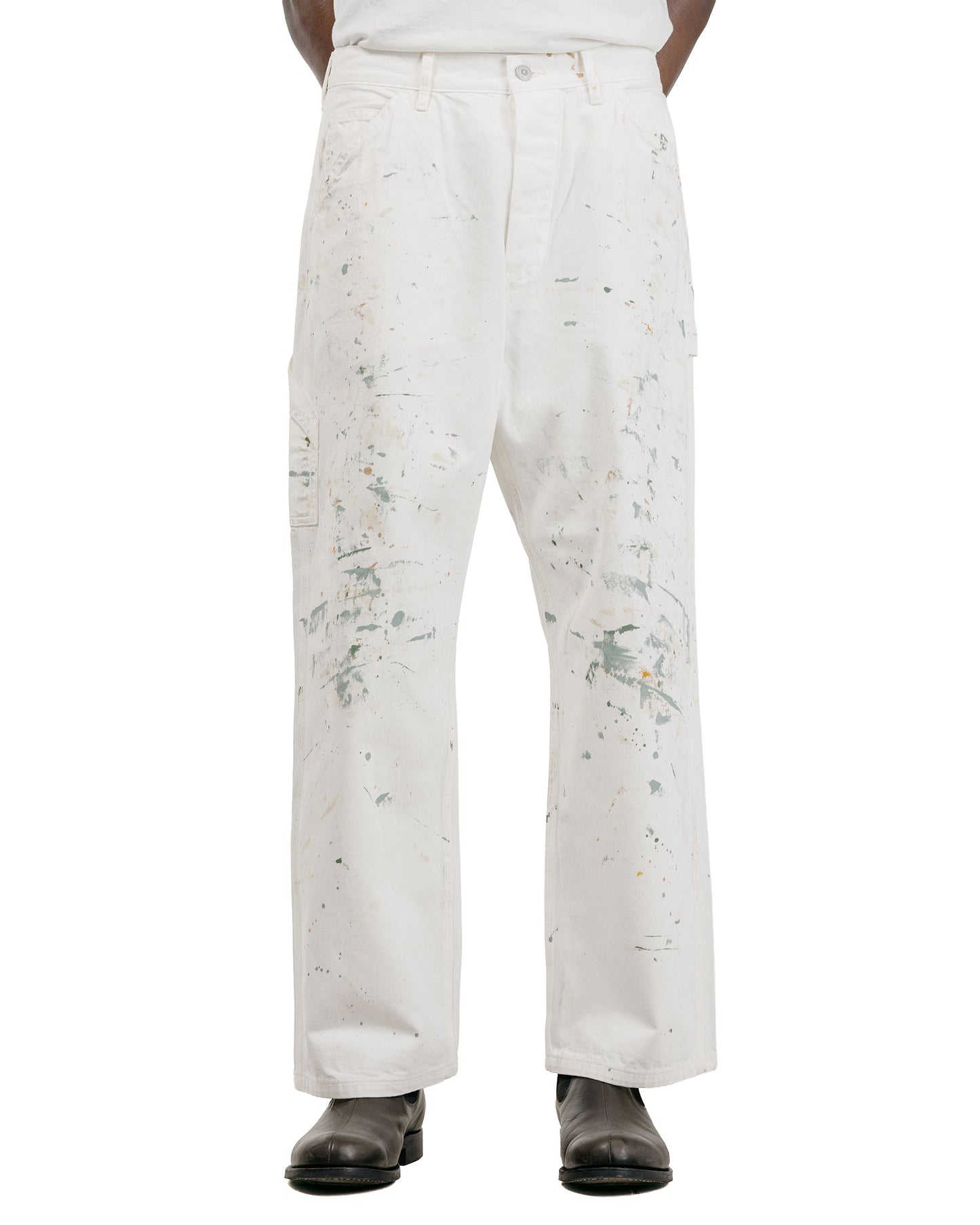 Phigvel Denim Painter Trousers C.White(Painted)