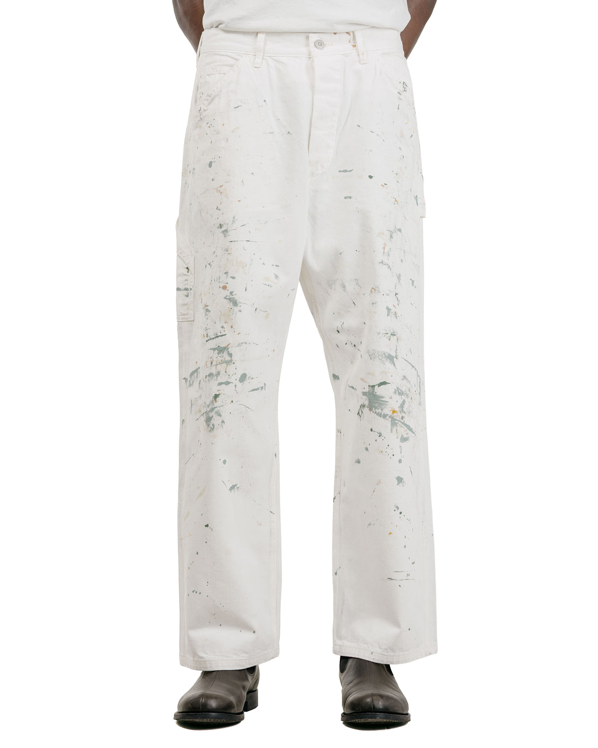 Phigvel Denim Painter Trousers C.White(Painted)