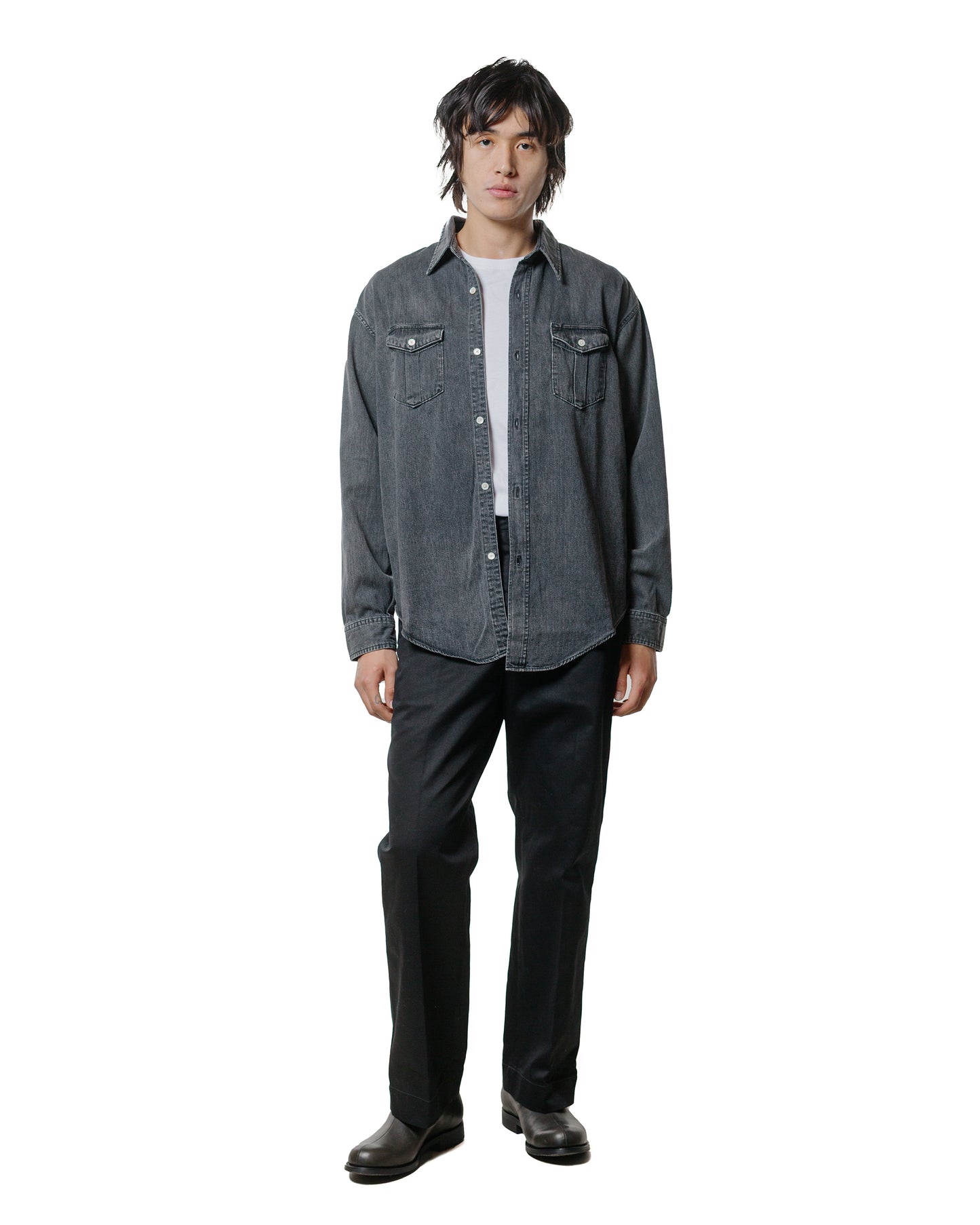 Phigvel Denim Workaday Shirt Black (Fade)