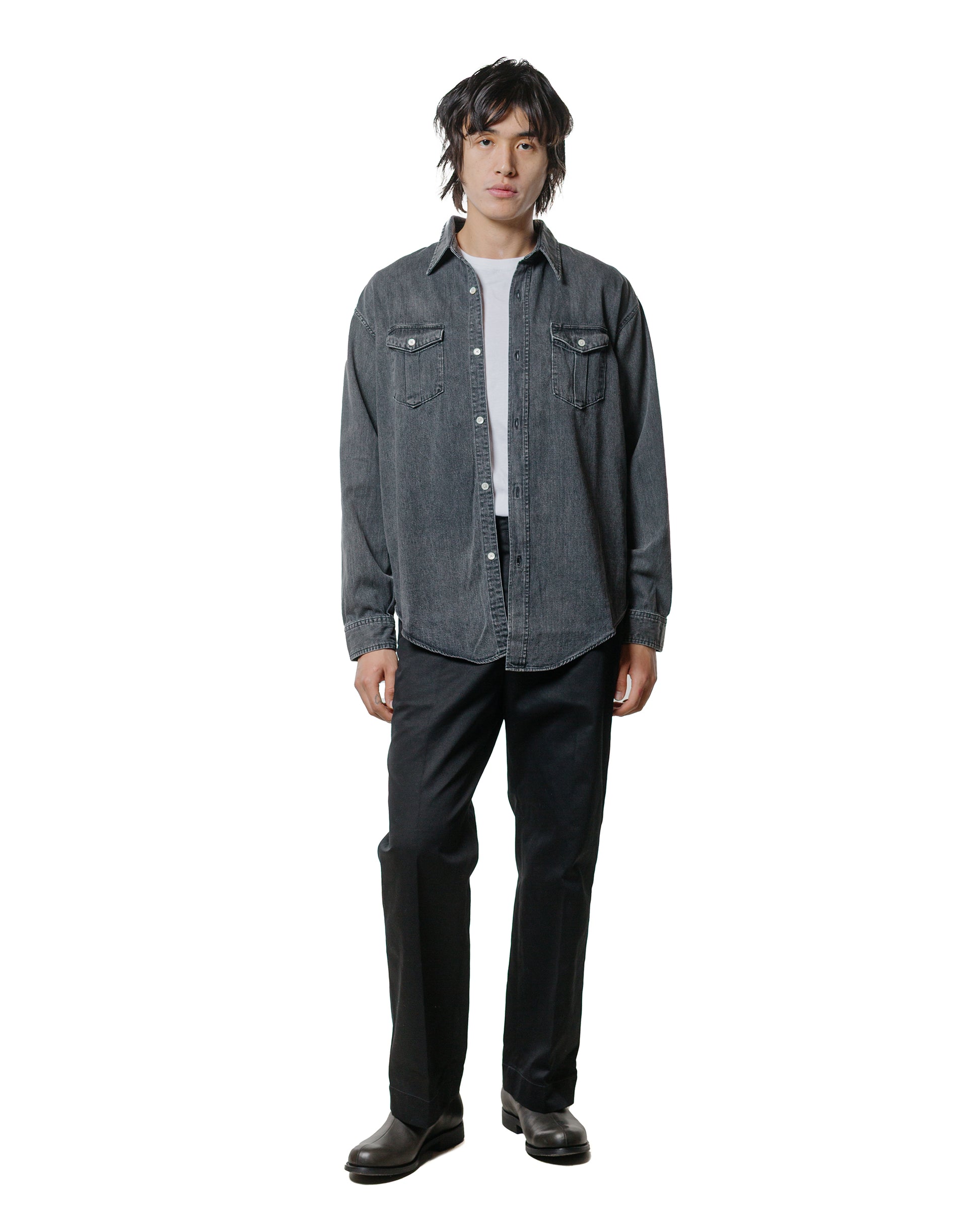 Phigvel Denim Workaday Shirt Black (Fade)