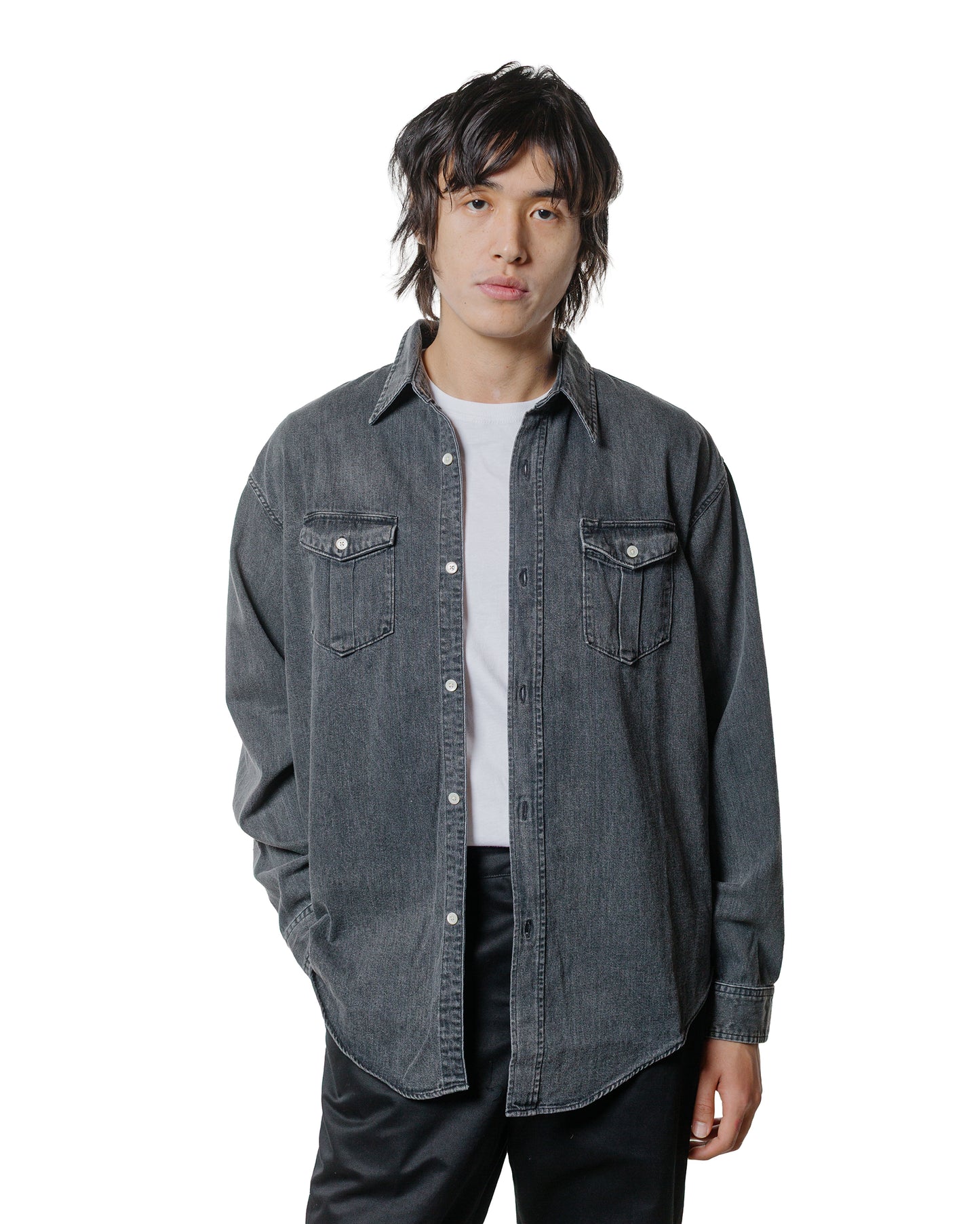 Phigvel Denim Workaday Shirt Black (Fade)