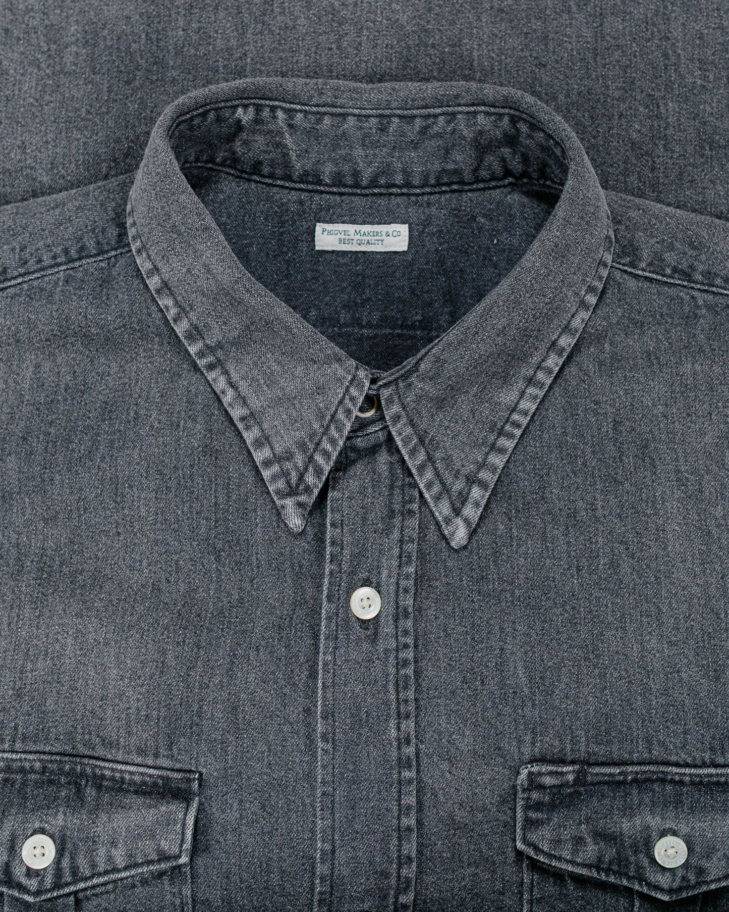 Phigvel Denim Workaday Shirt Black (Fade)