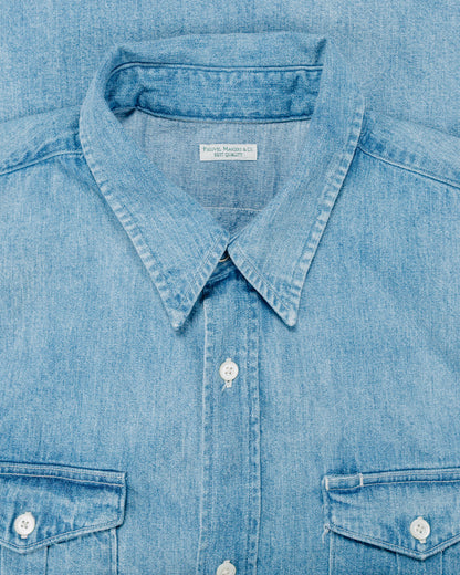 Phigvel Denim Workaday Shirt Indigo (Fade)